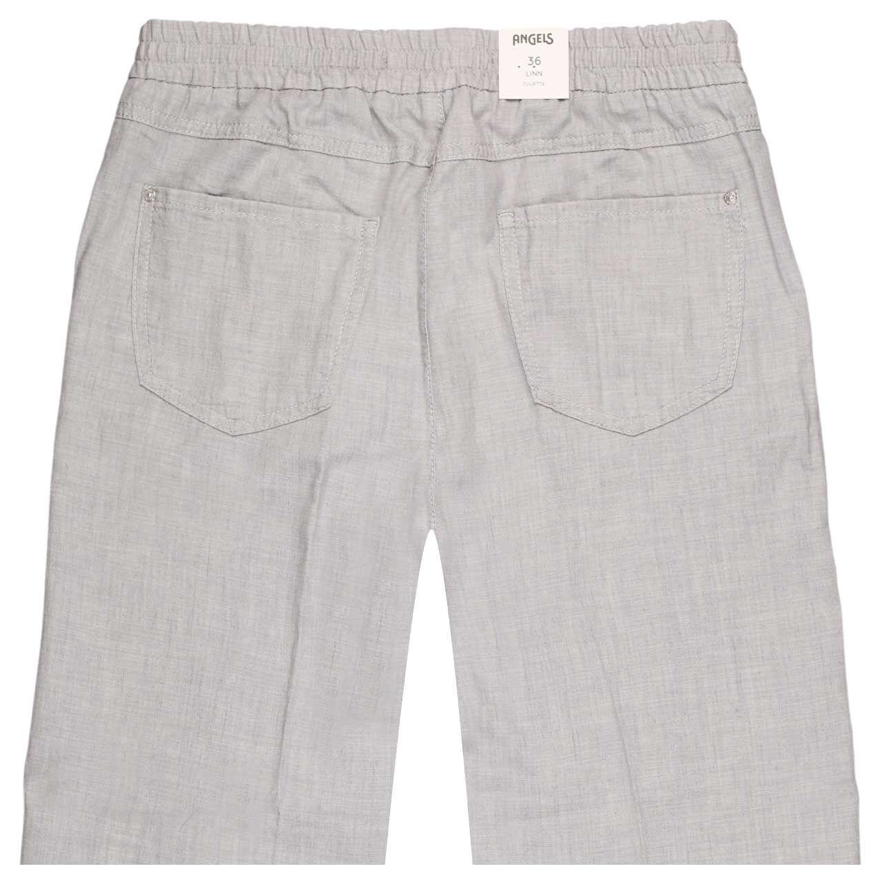 Damen Linn Jump 7/8 Baumwollhose in Hellgrau, detaillierte Rückansicht