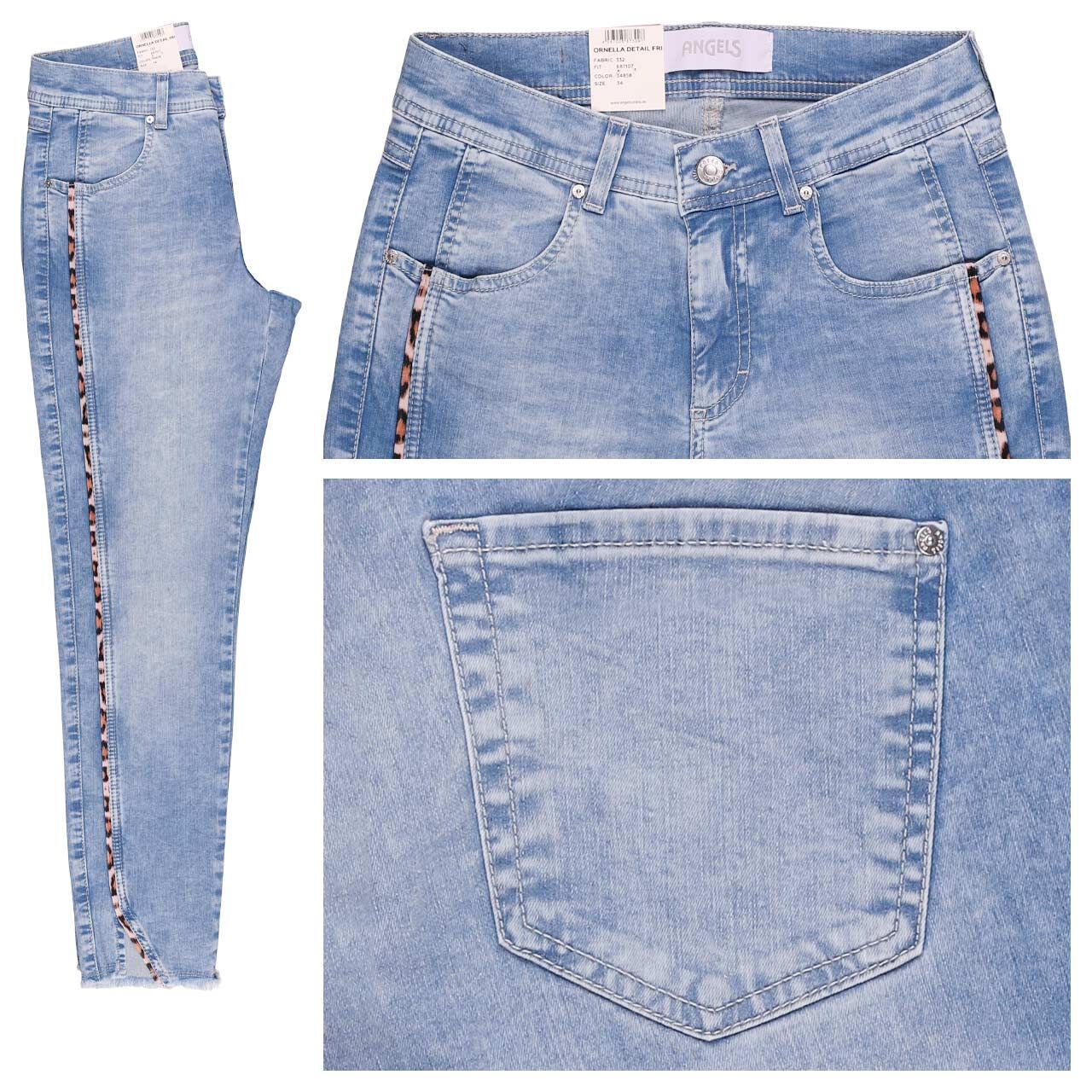 Angels Ornella Detail Fringe Leo 7/8 Jeans heaven blue used