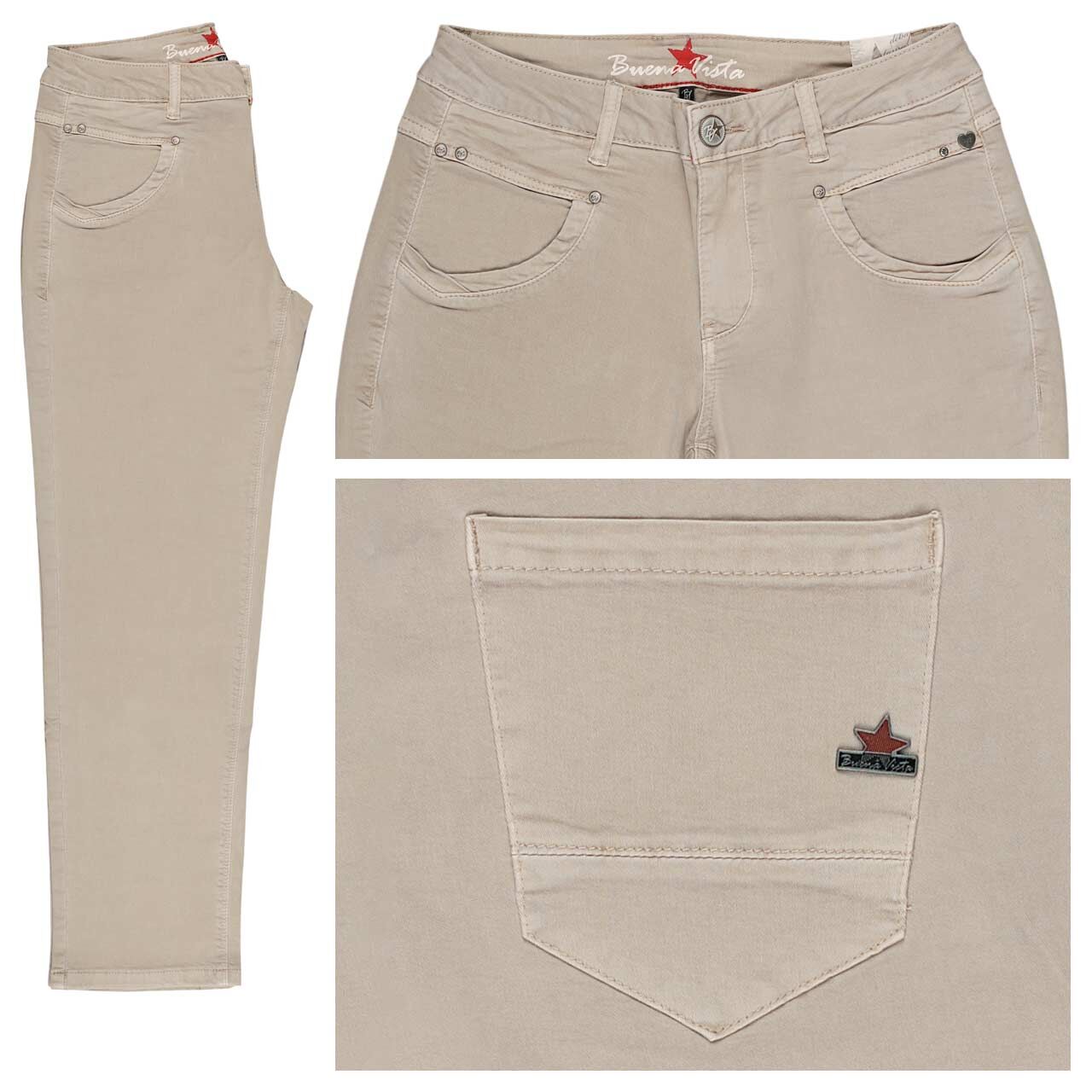 Buena Vista Anna C 7/8 Straight Summer Twill Baumwollhose sand