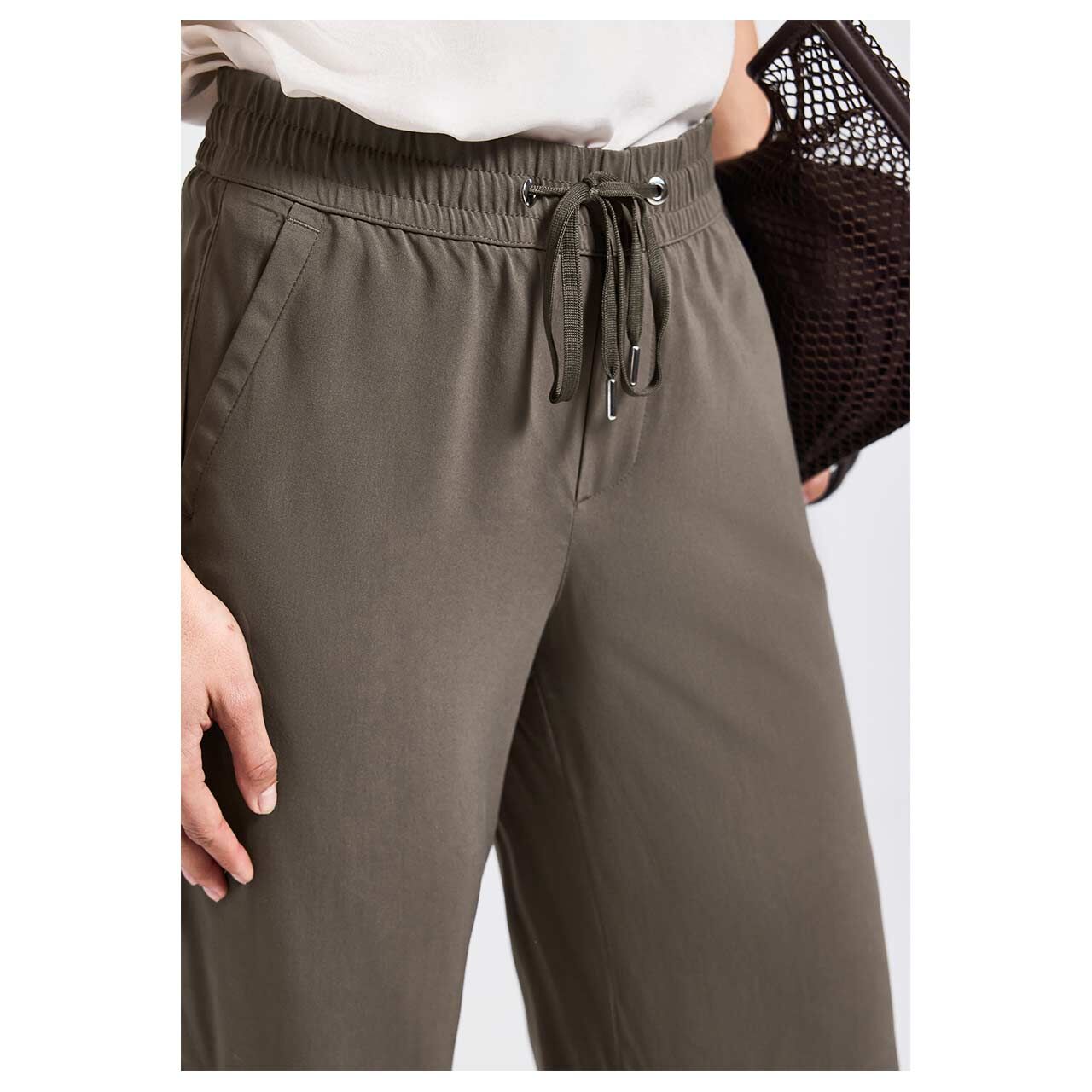Street One Emee Wide Leg 7/8 Hose nomad brown