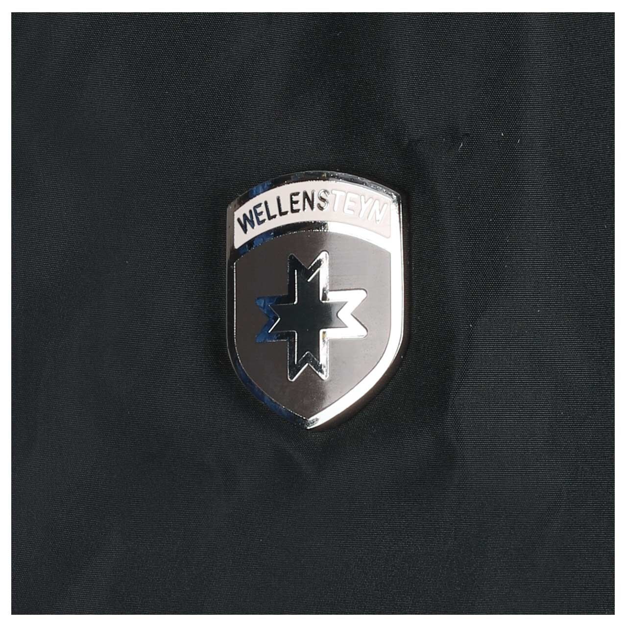 Damen Jacke Girlie Lady von Wellensteyn in Dunkelblau, Detailansicht Markenlogo