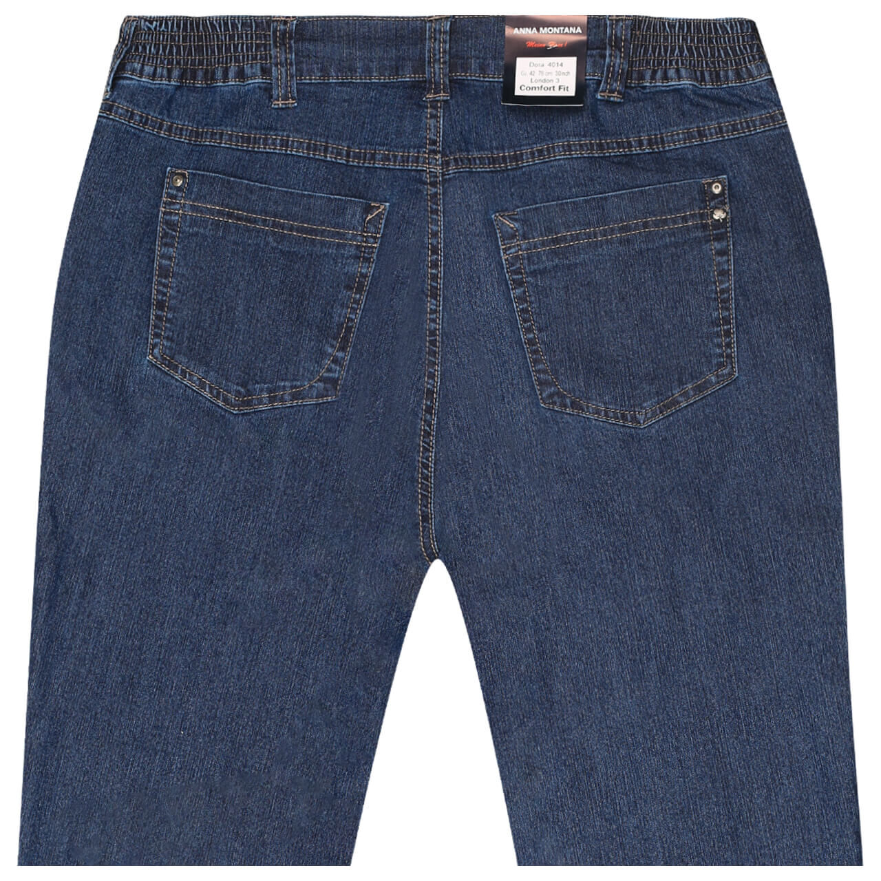 annamontana-jeans-dora-stone-wash-48-hintenREFocxnGEkeY1 Anna Montana Jeans Dora für Damen in Dunkelblau angewaschen, FarbNr.: 48