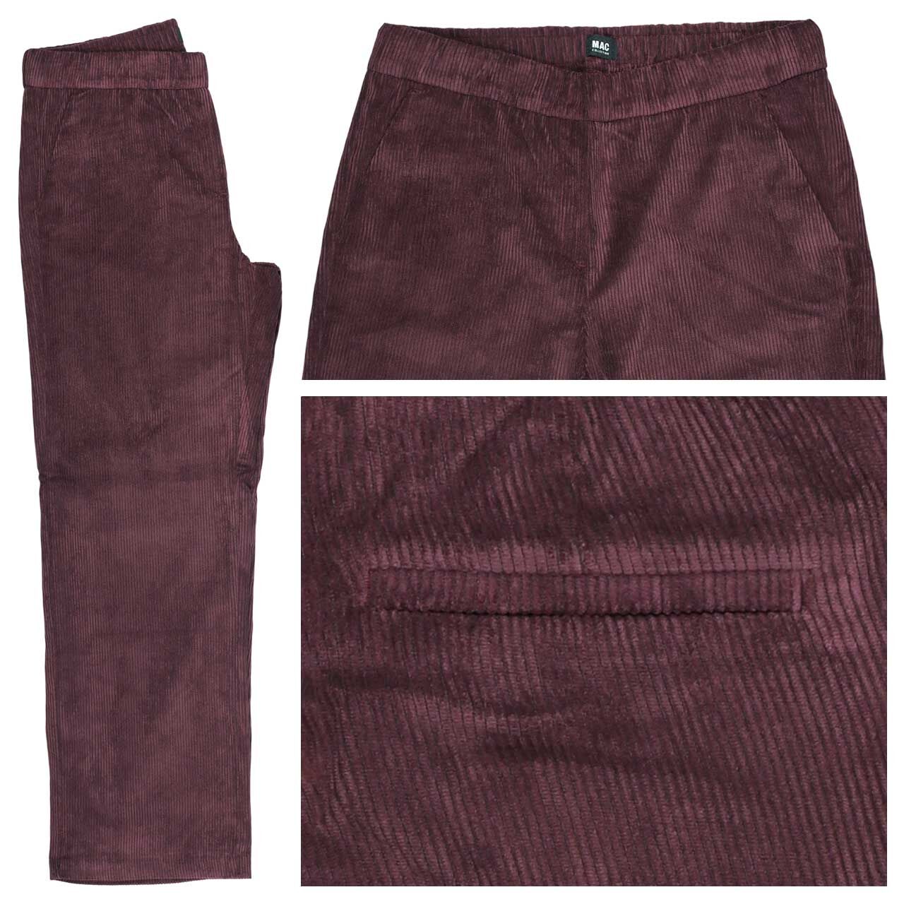 MAC Chiara Cordhose aubergine