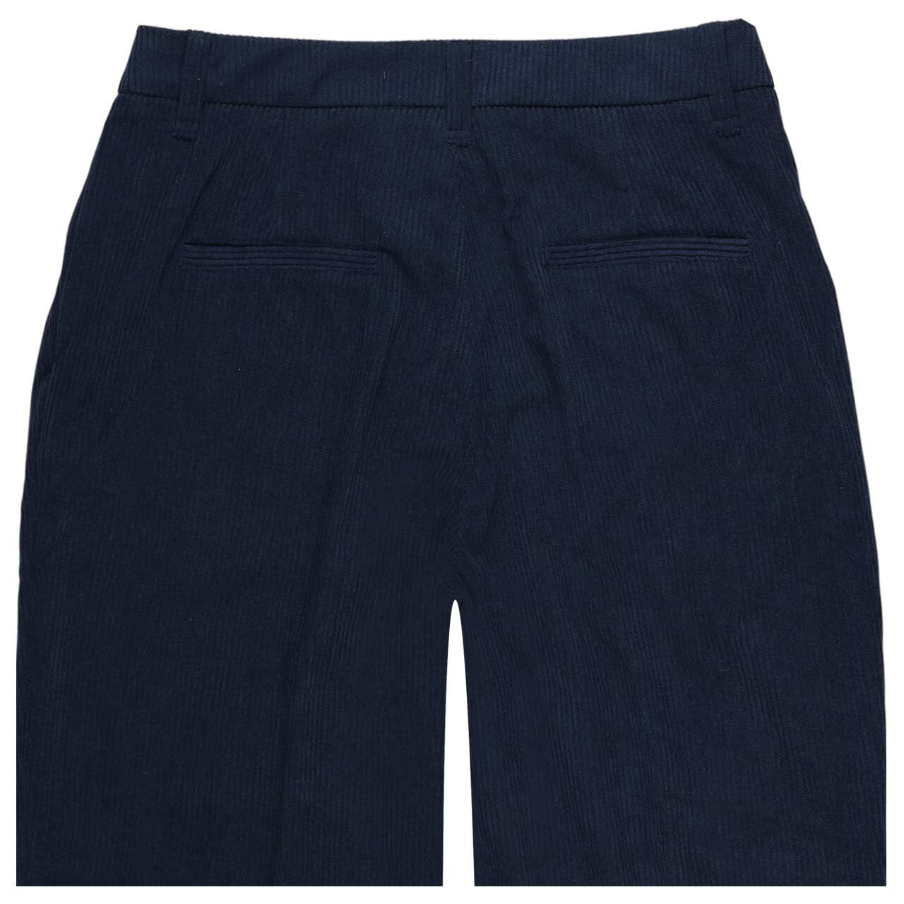 Damen Cordhose Judy von Blue Fire in Dunkelblau, detaillierte Rückansicht