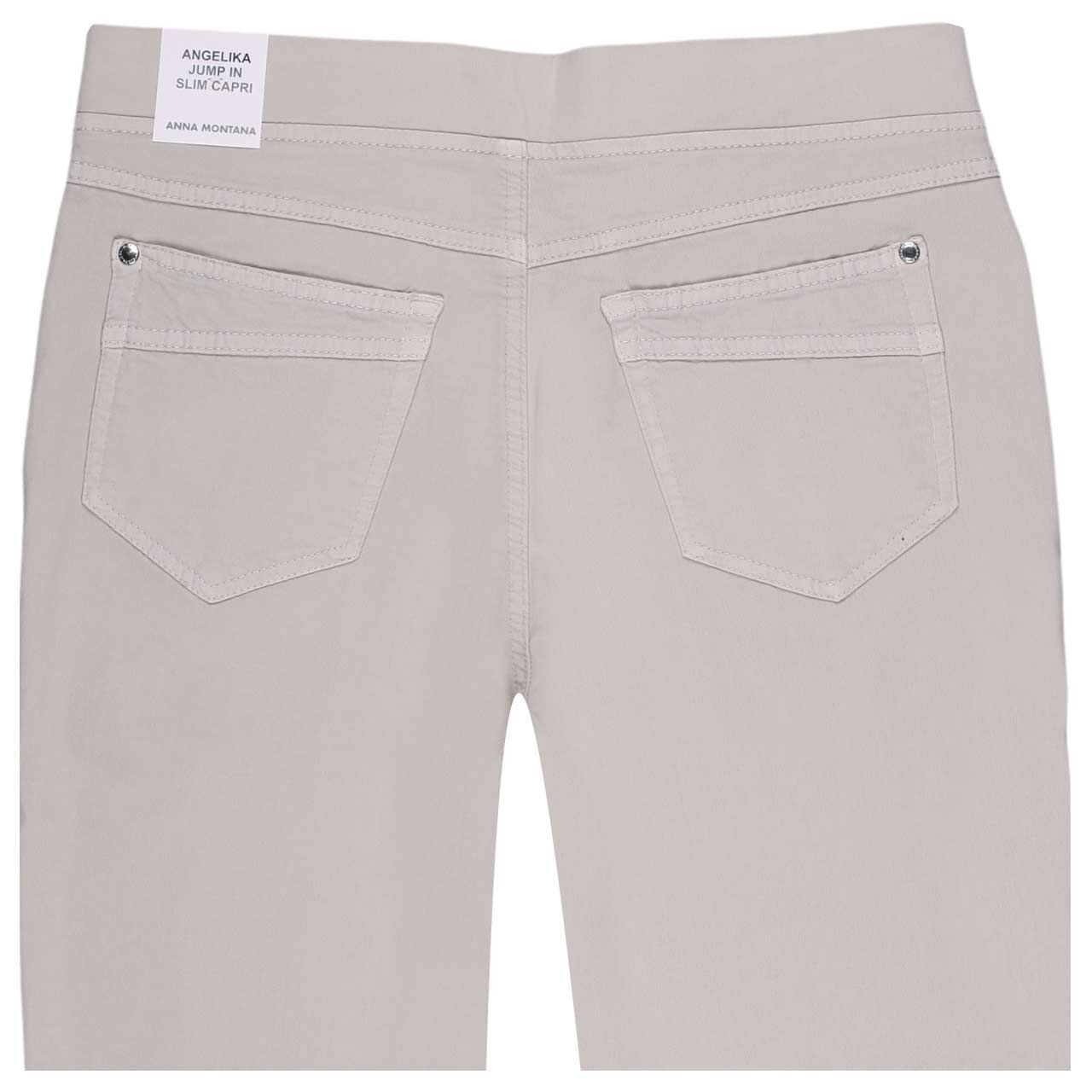 Damen 3/4 Jeans Angelika Jump In von Anna Montana in Hellbeige, detaillierte Rückansicht