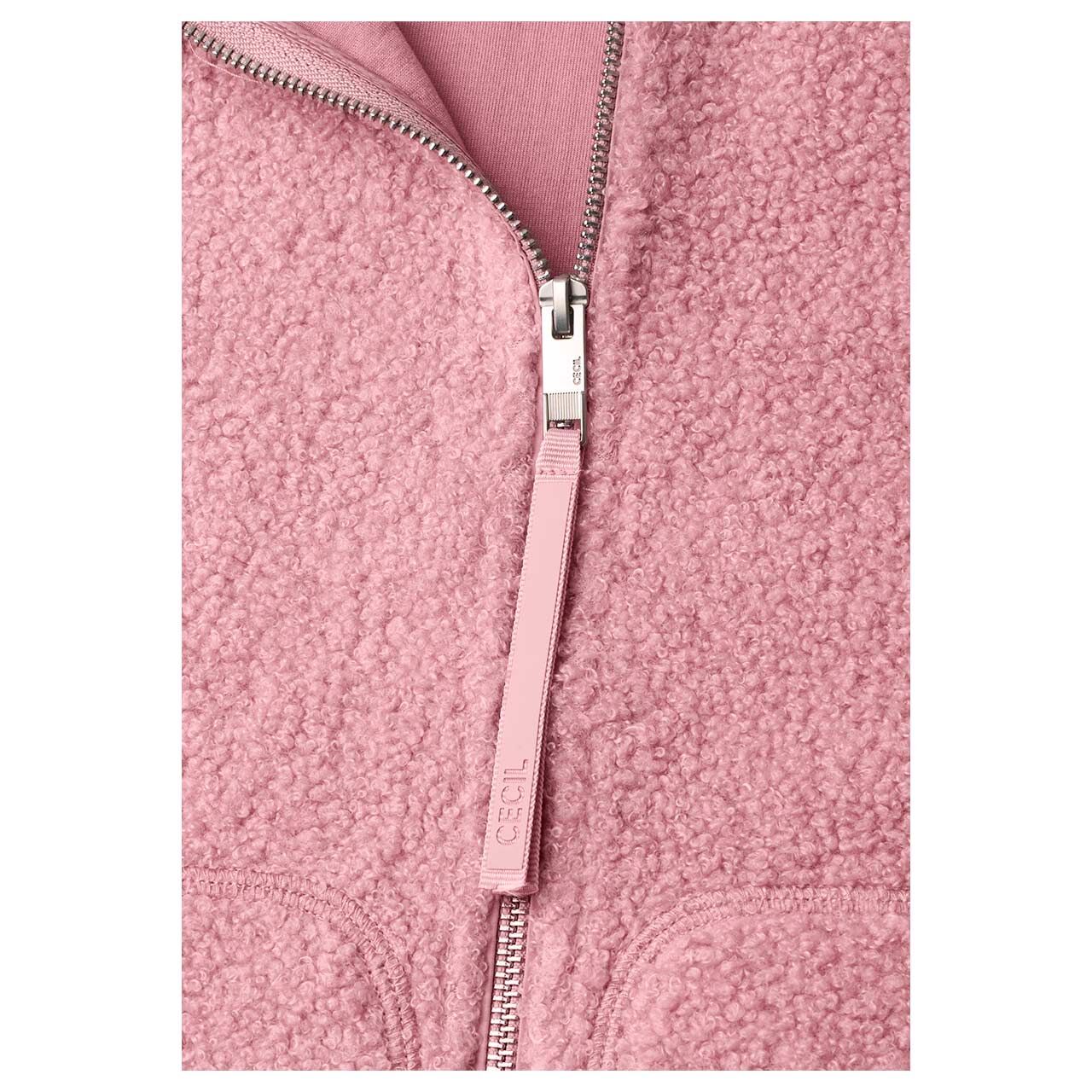 Cecil Damen Teddy Jacke Basic Jacket velvet rose