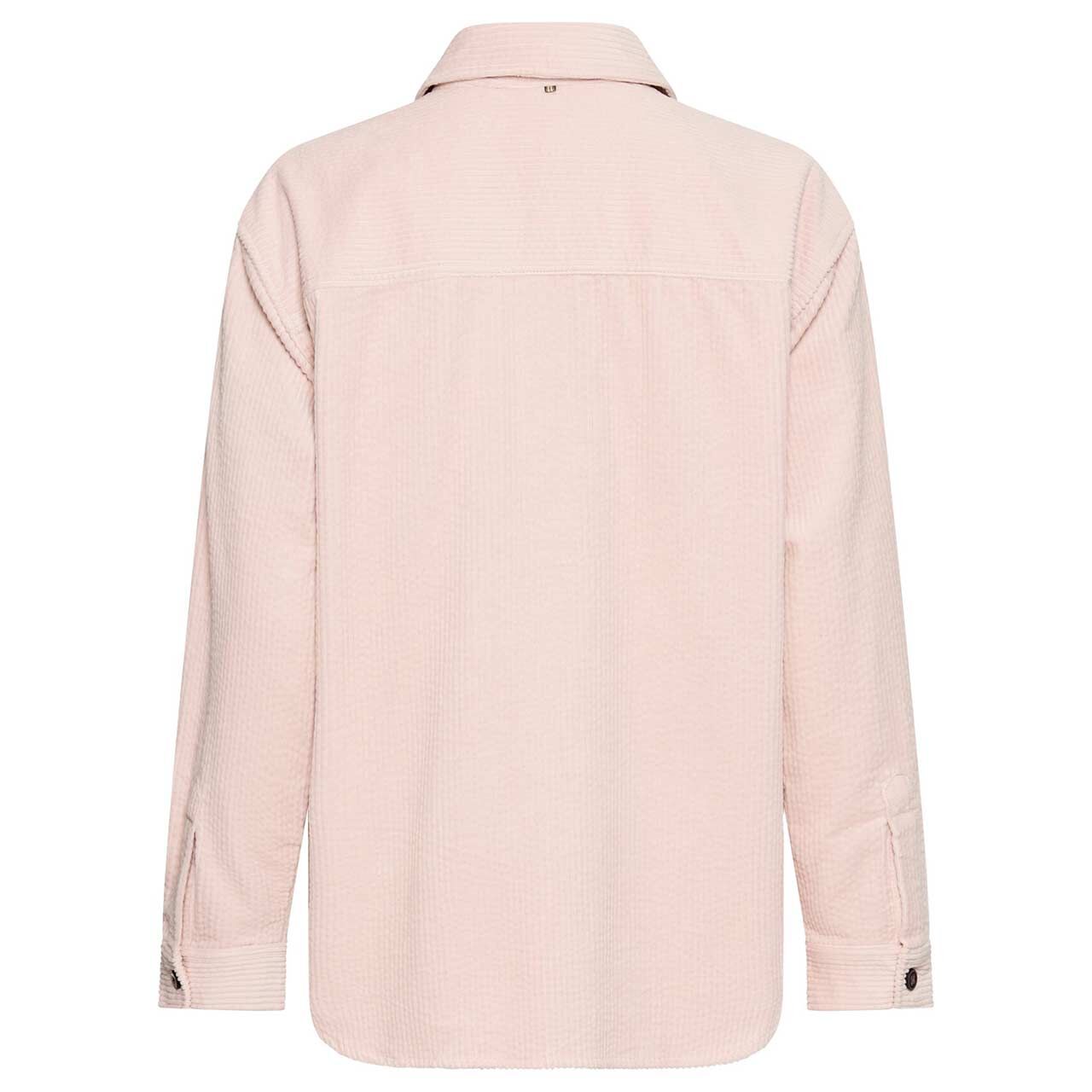 Damen Langarm Cord Bluse von Camel active in Rosa, Rückansicht