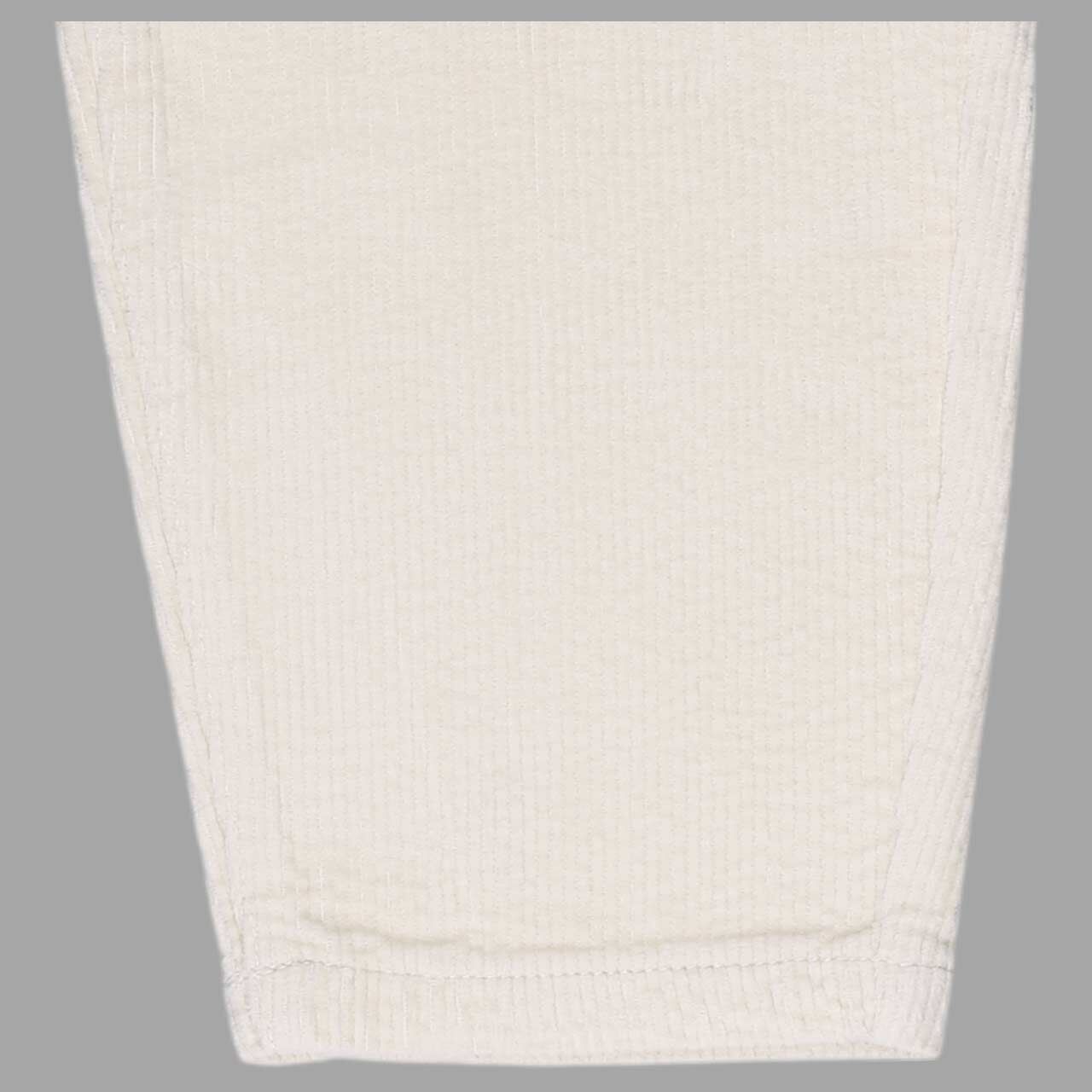 Damen 7/8 Cordhose Heartbreaker von Senoritas ICON in Cremeweiß, Detailansicht Saum