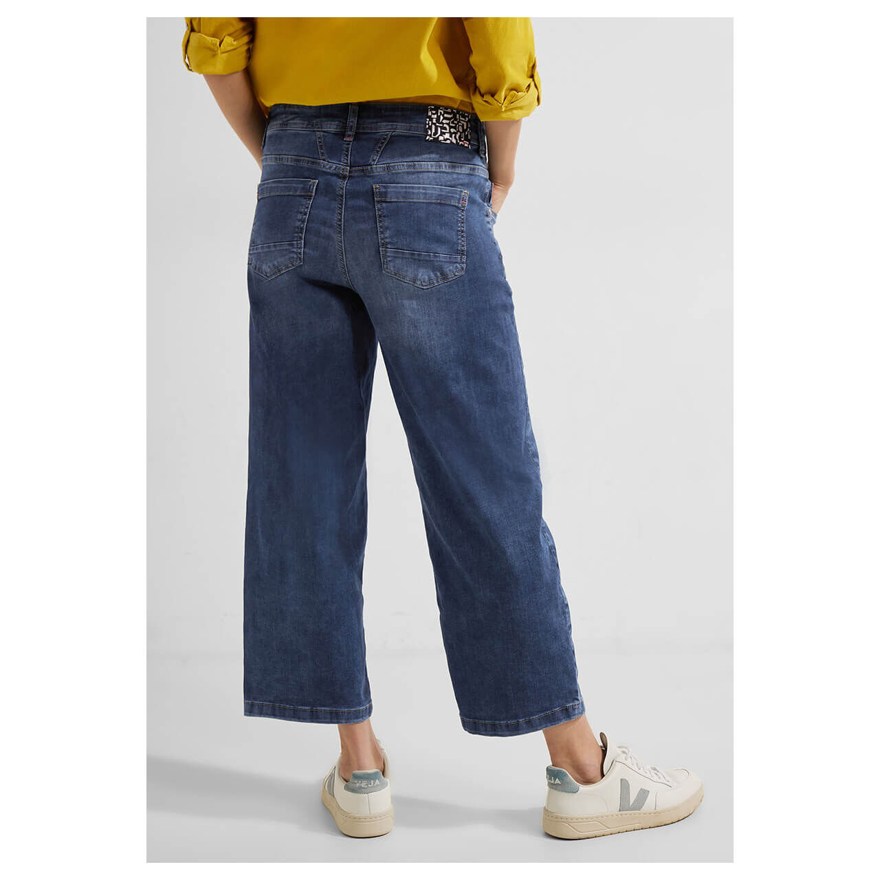 Cecil Neele Wideleg 7/8 Jeans mid blue washed