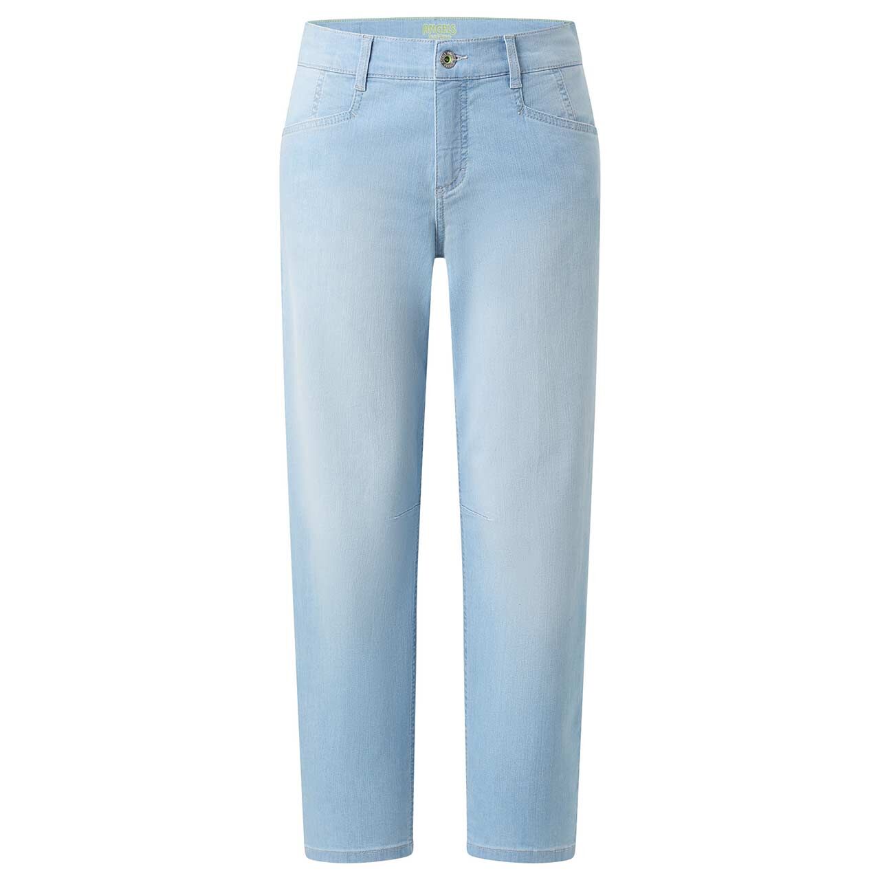 Damen Ankle Jeans Evy Barrel von Angels in Hellblau angewaschen, Vorderansicht