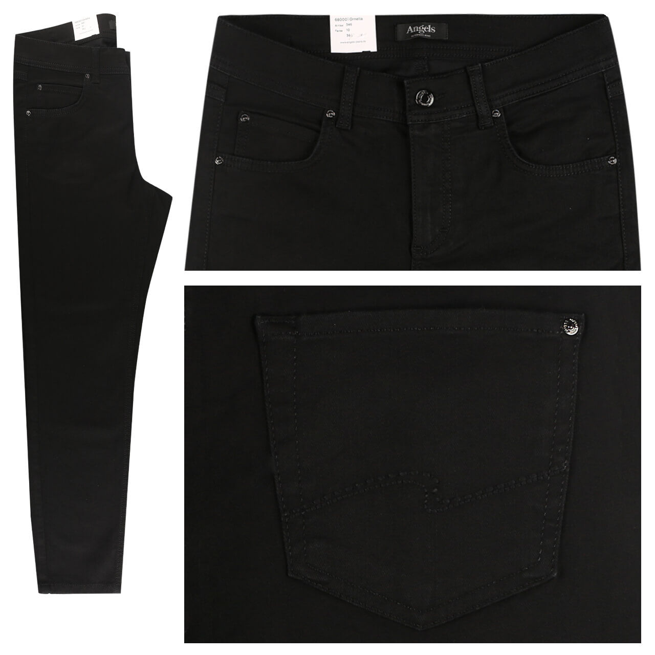 angels-jeans-ornella-ankle-black-10-ansicht Angels Jeans Ornella 7/8 für Damen in Schwarz, FarbNr.: 10