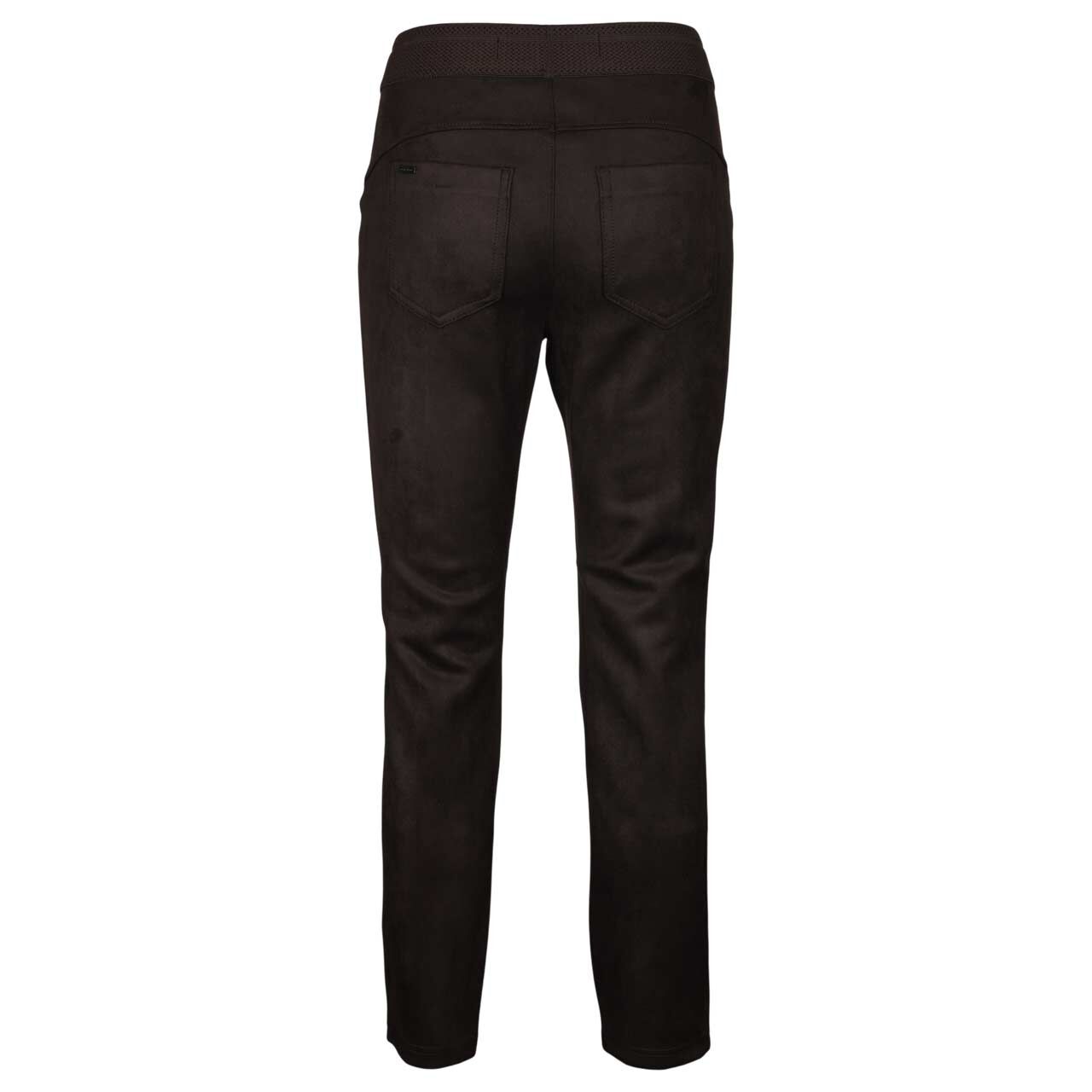 Damen Ankle Hose Hope Velours von Street One in Dunkelbraun, Rückansicht