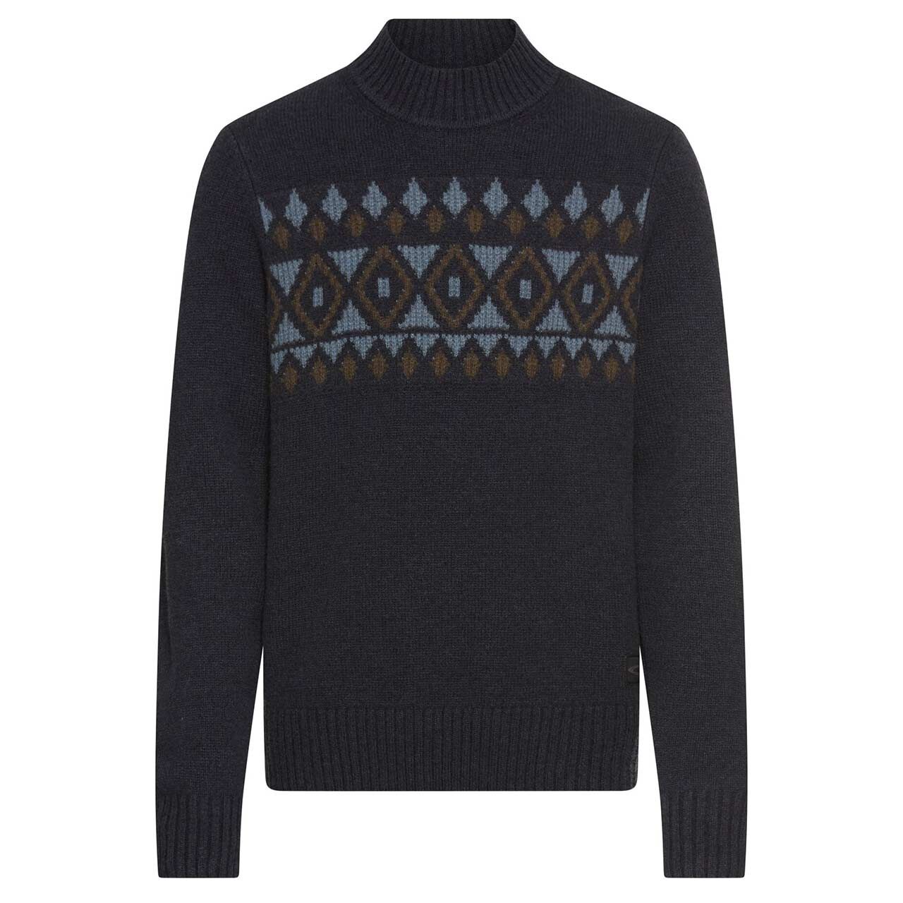 Camel active Herren Pullover Mock Neck dark navy