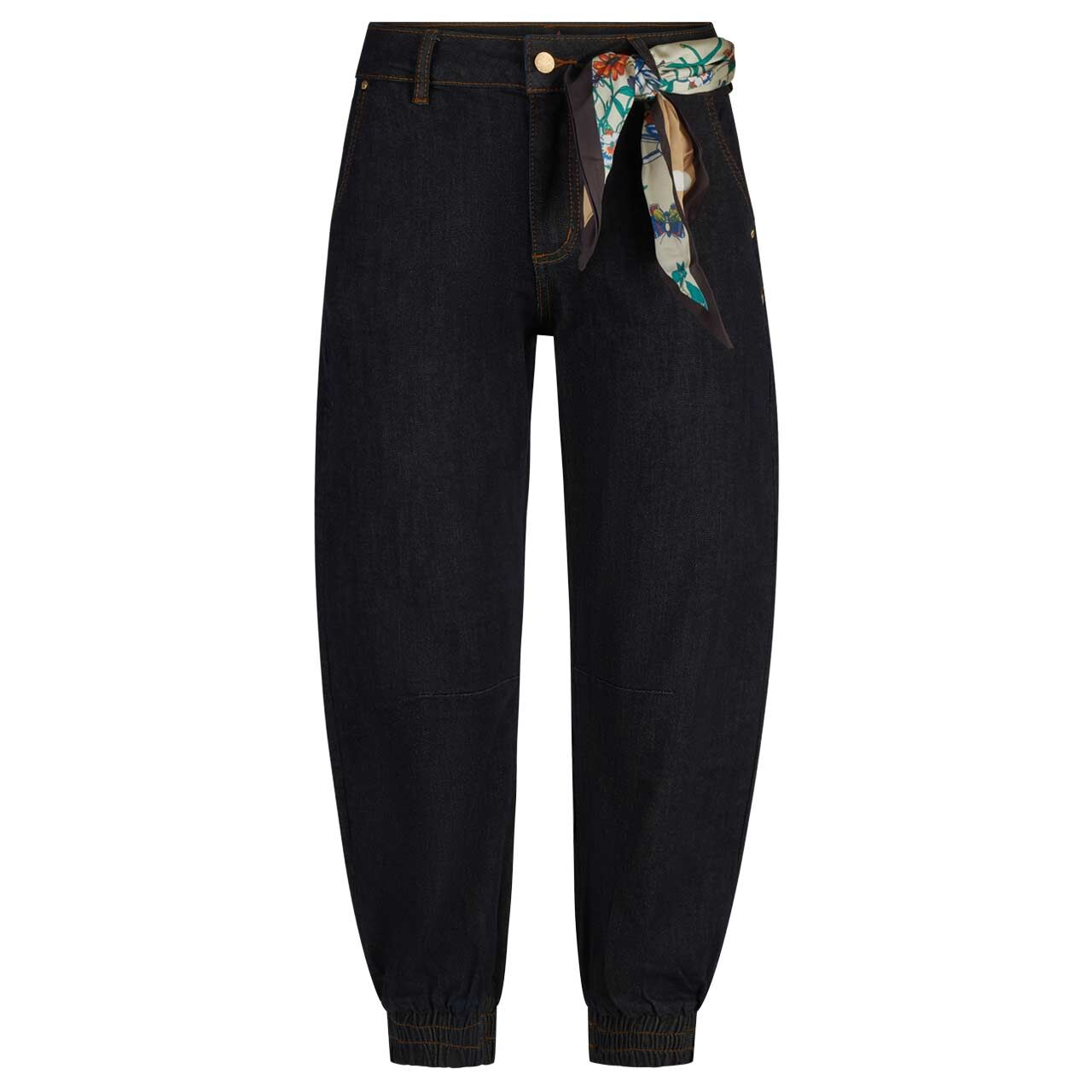 Damenjeans Barrel-R 7/8 Stretch Denim von Buena Vista in Dunkelblau, Vorderansicht