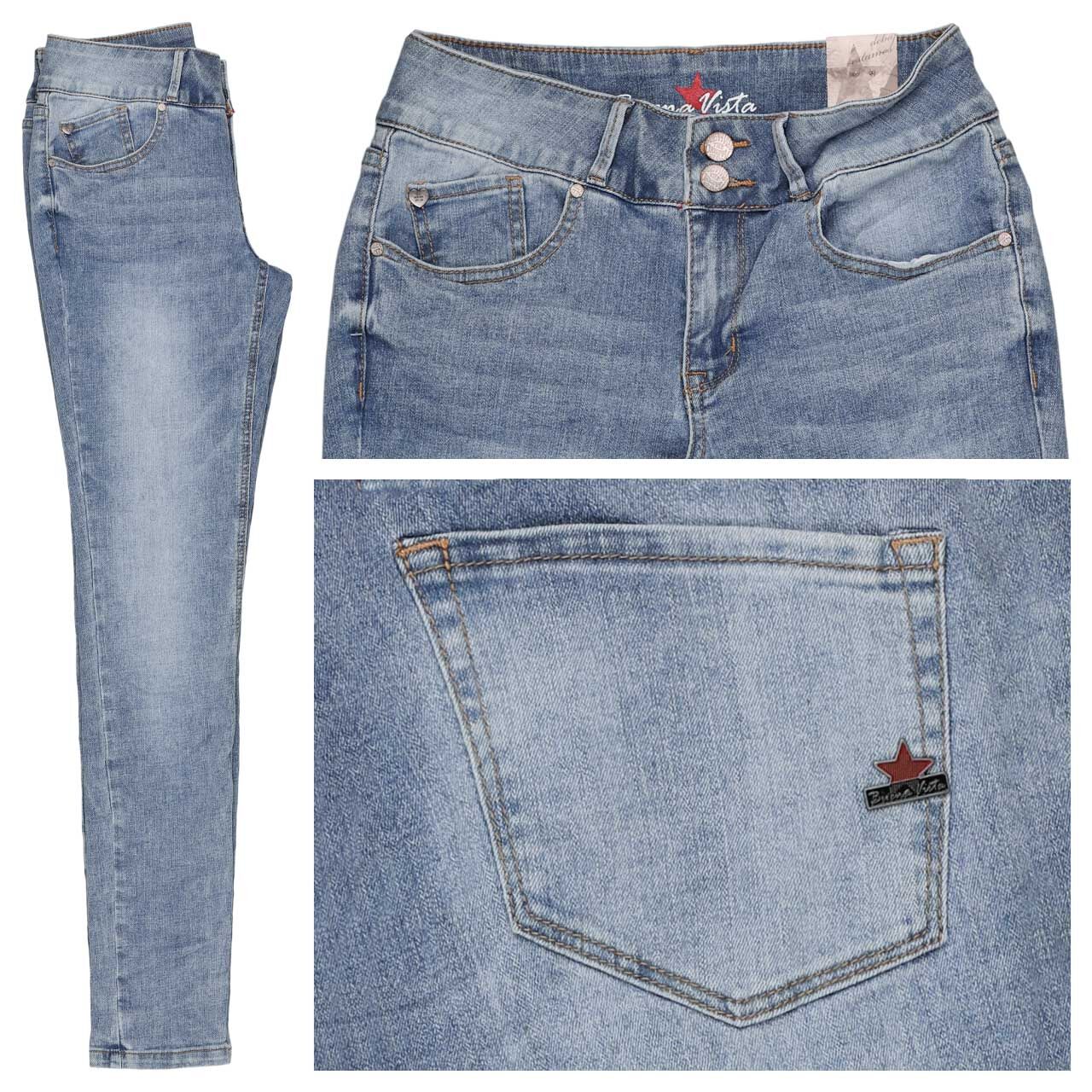 Buena Vista Tummyless Stretch Denim Jeans light stone blue