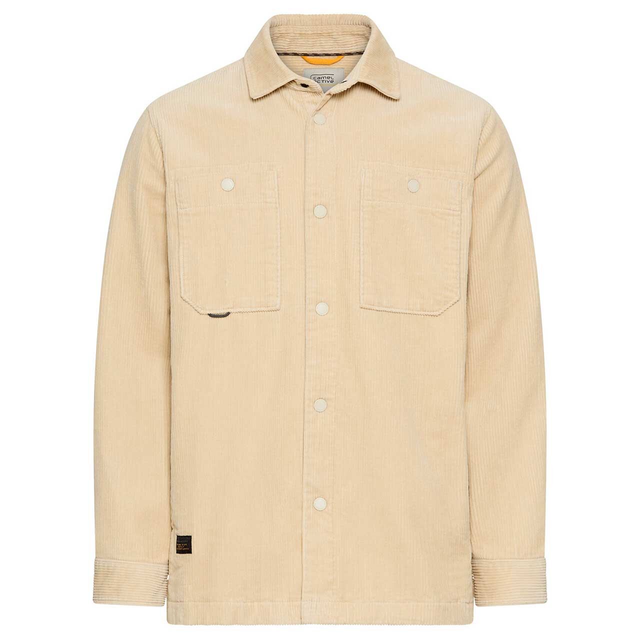 Camel active Herren Cord Hemdjacke oatmeal