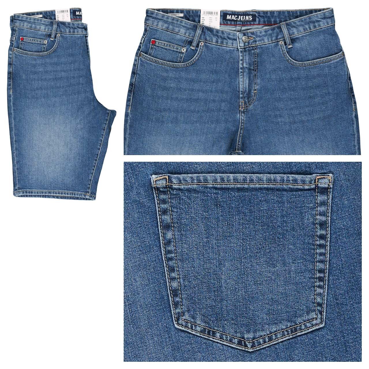 MAC Rick Jeans Bermuda classic blue