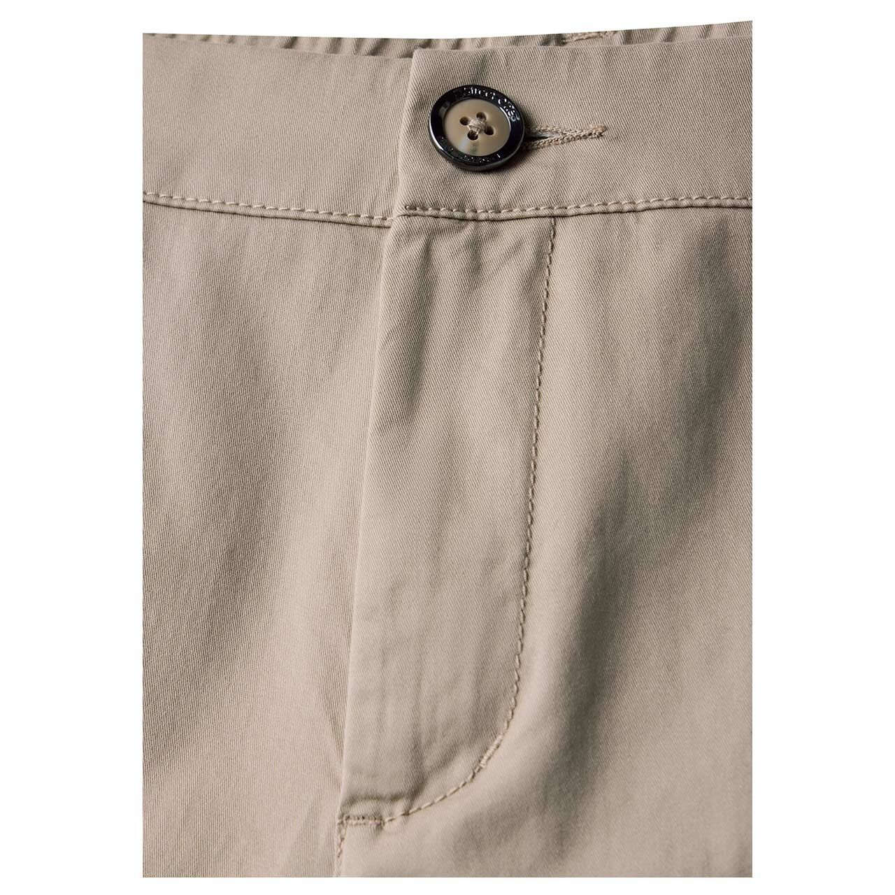 Street One Ankle Chinohose Peach Twill buff grey