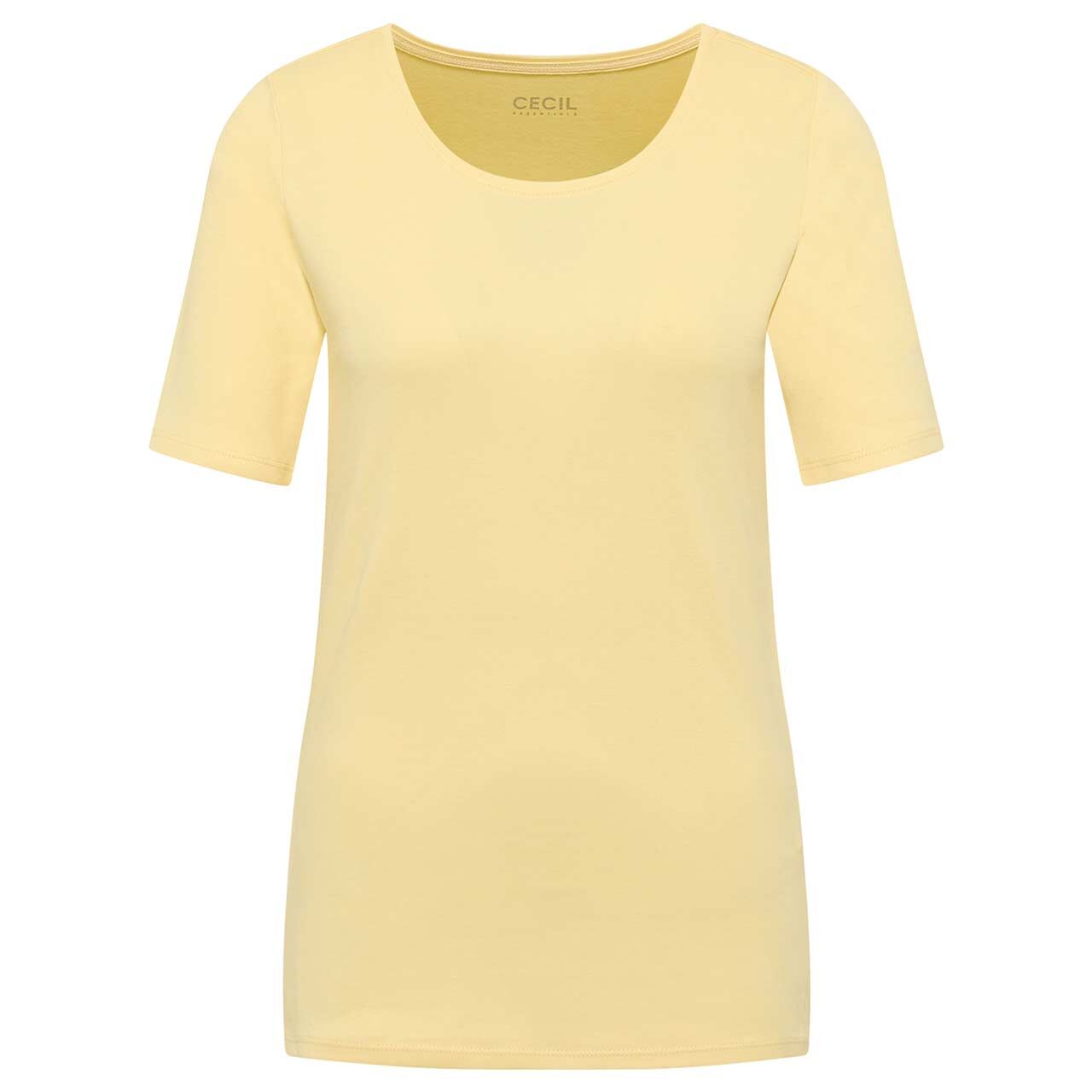 Cecil Damen T-Shirt Lena buttermilk yellow