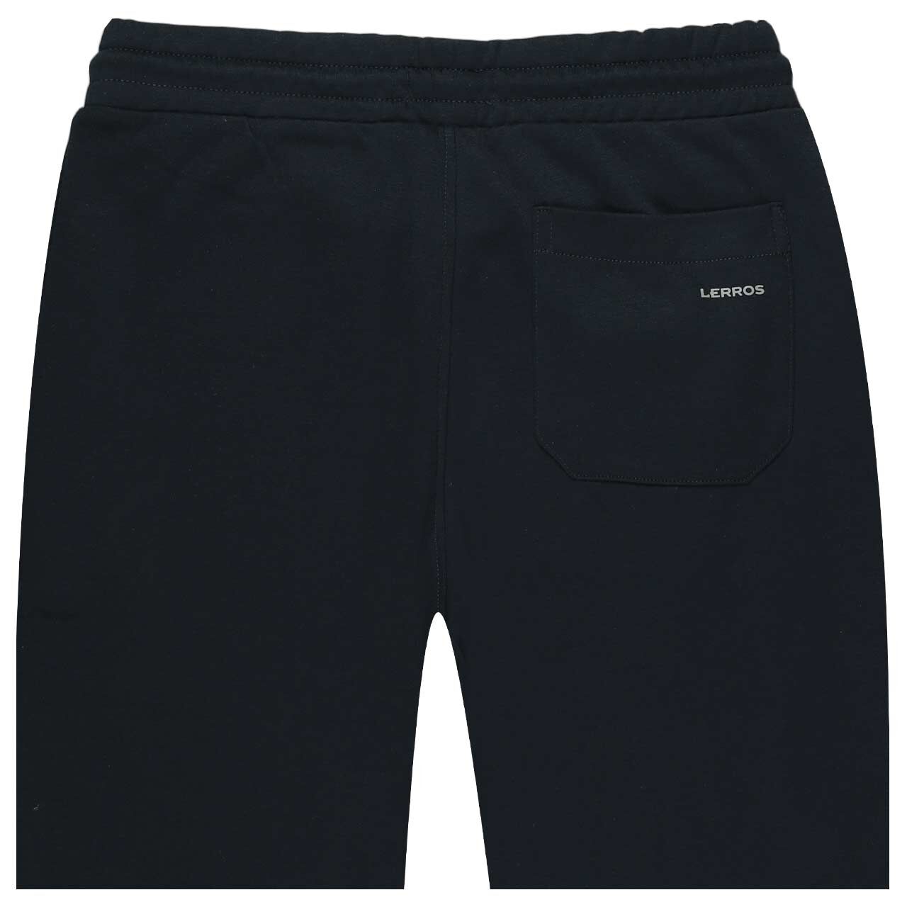 Herrenhose Jersey Pants von lerros in Dunkelblau, detaillierte Rückansicht