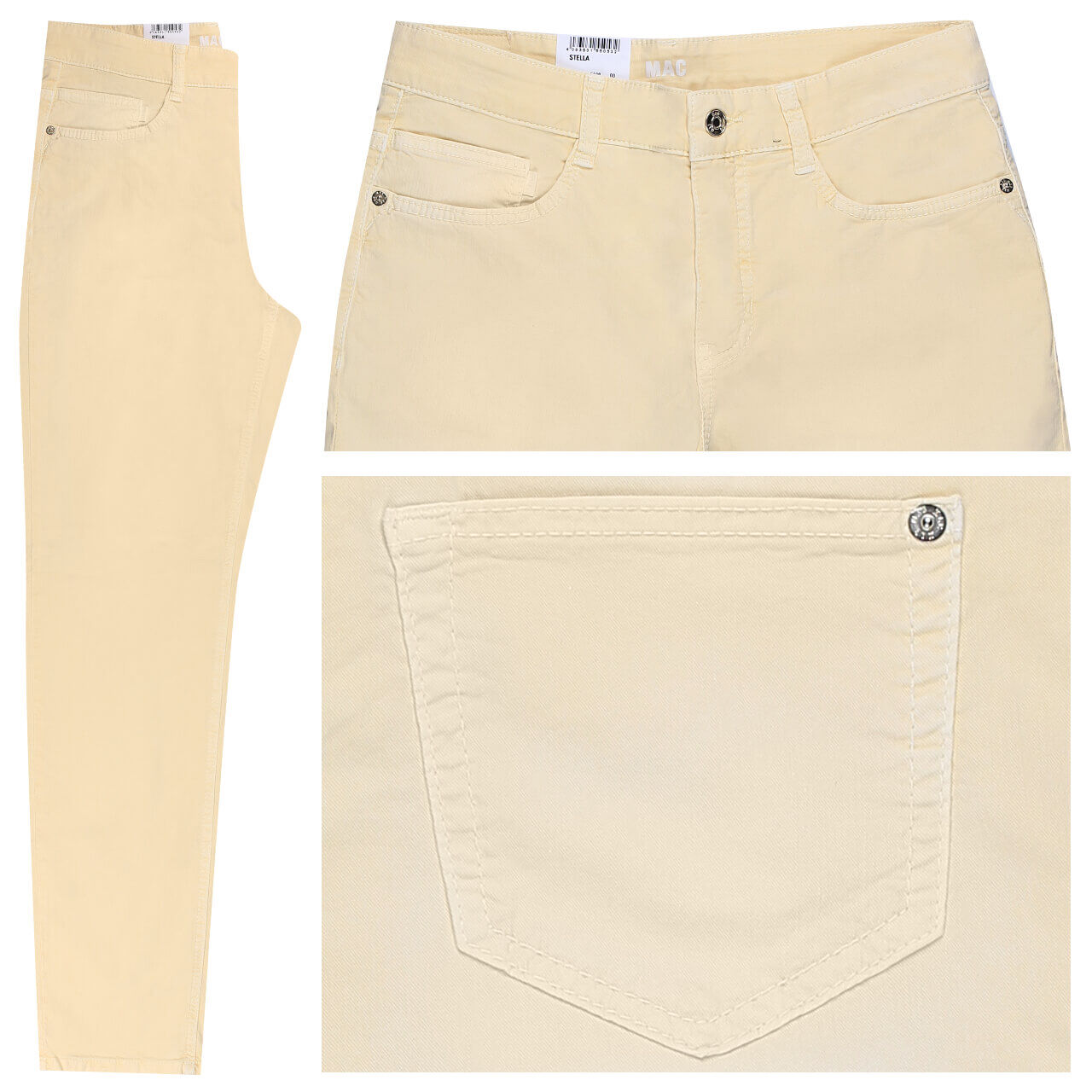 MAC Stella Jeans für Damen in Pastellgelb, FarbNr.: 503V