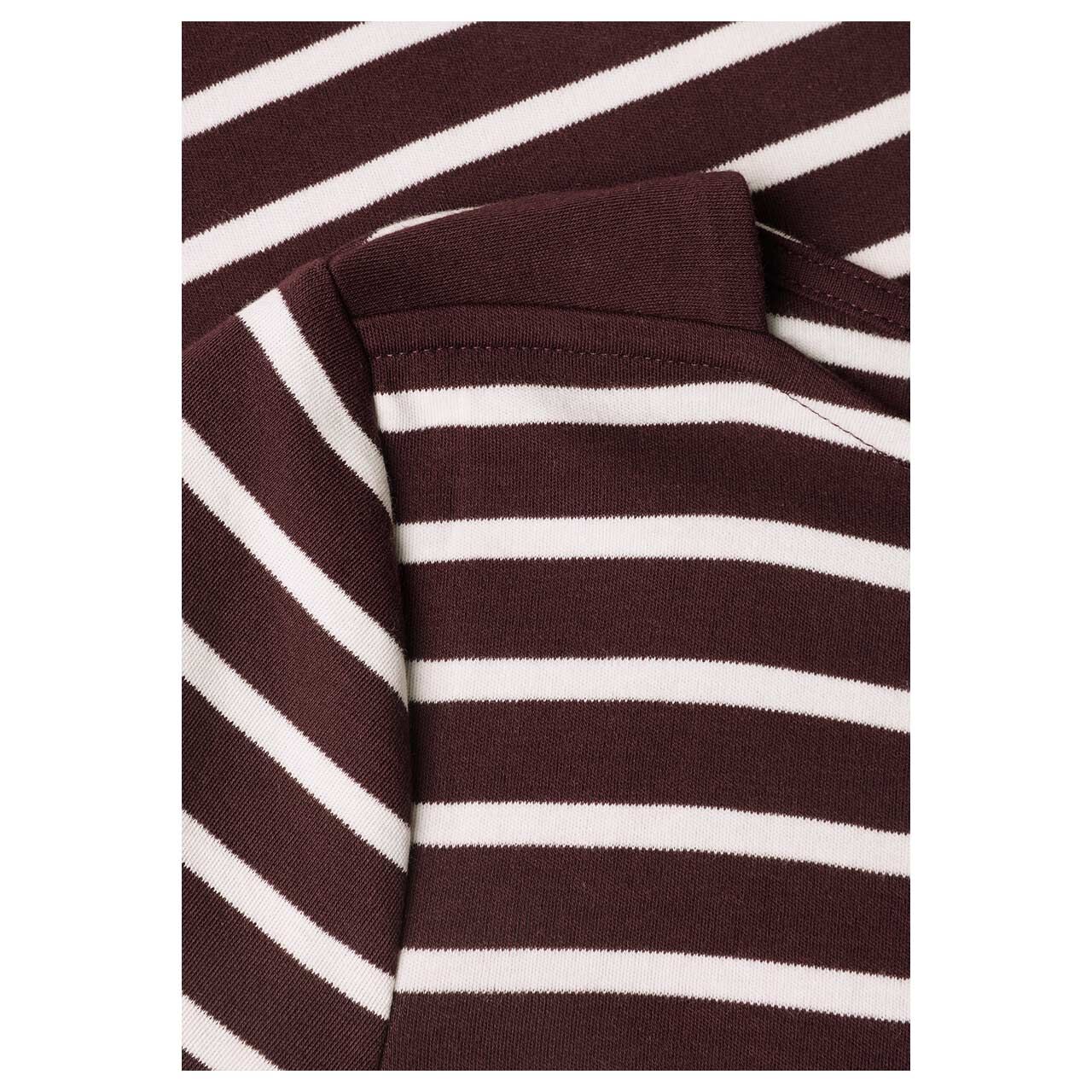 Street One Damen 3/4 Arm Shirt Basic U-Boat rustic rouge stripes