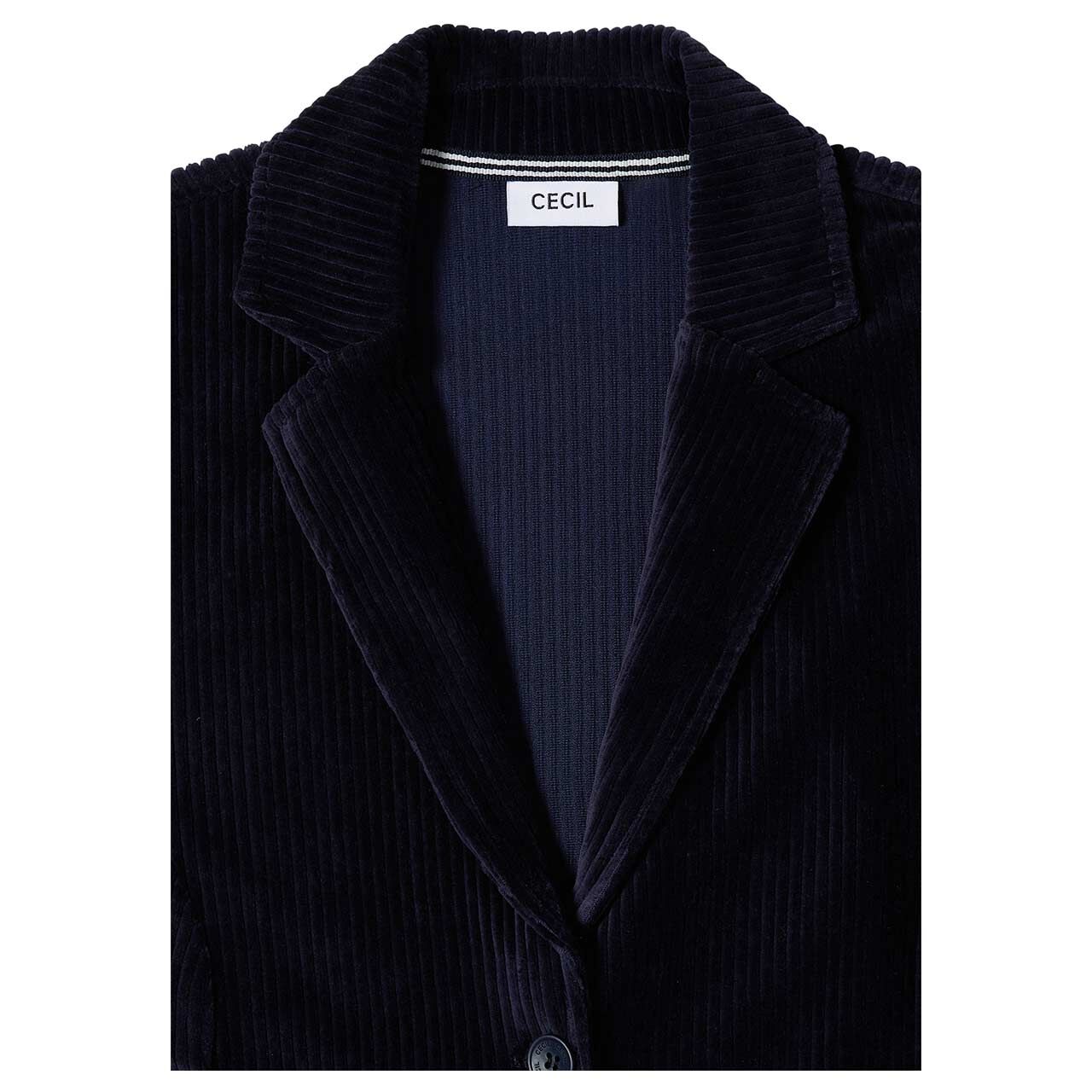 Cecil Damen Cord Blazer Jersey urban dark blue