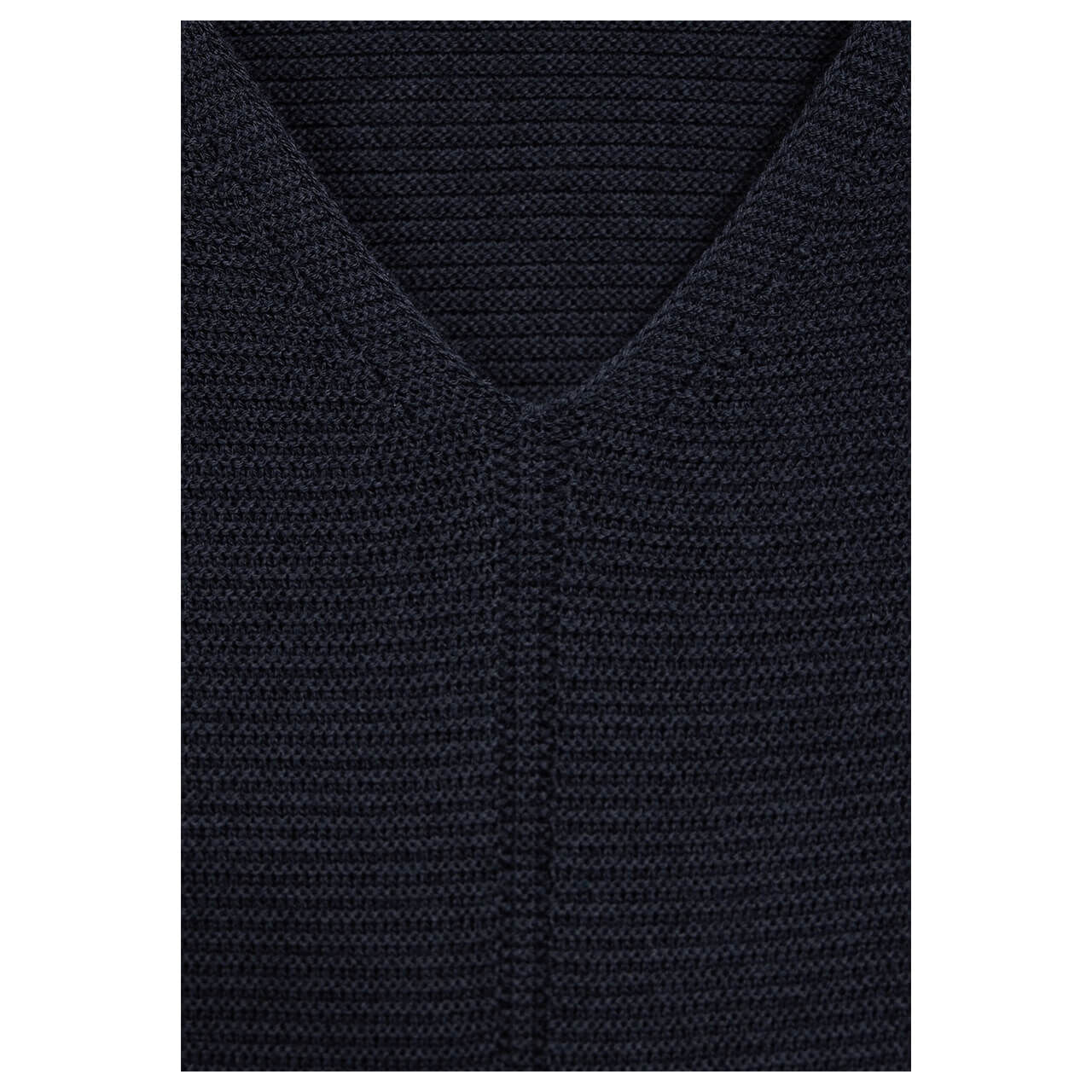 Cecil Damen 3/4 Arm Pullover Structured V-Neck universal blue