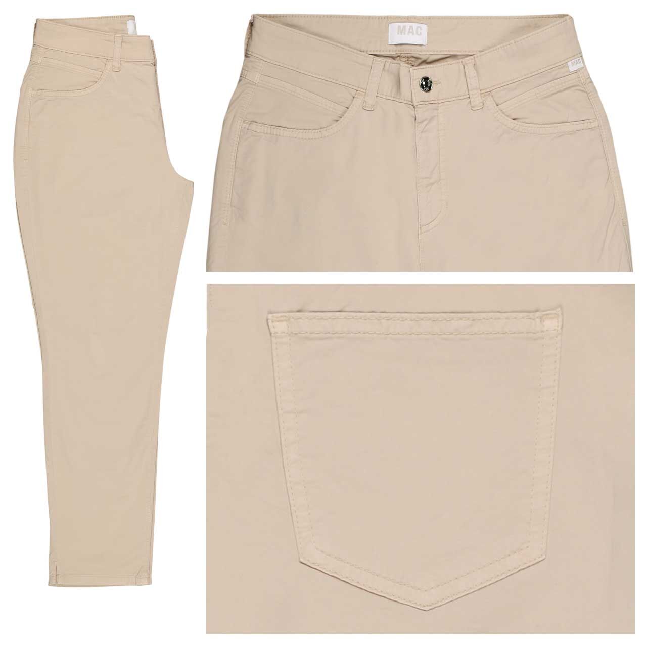 Stretch Damen 7/8 Baumwollhose Melanie von MAC in Beige mit der Farbnummer 214R