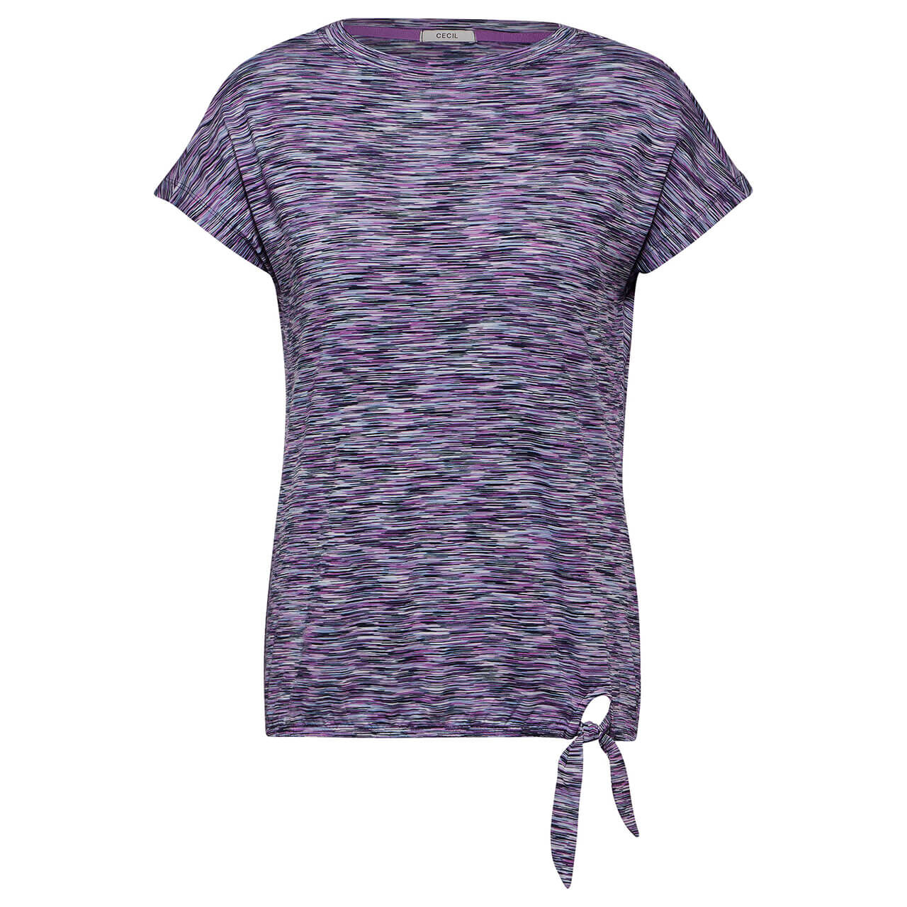Cecil Damen T-Shirt Multi Melange violet