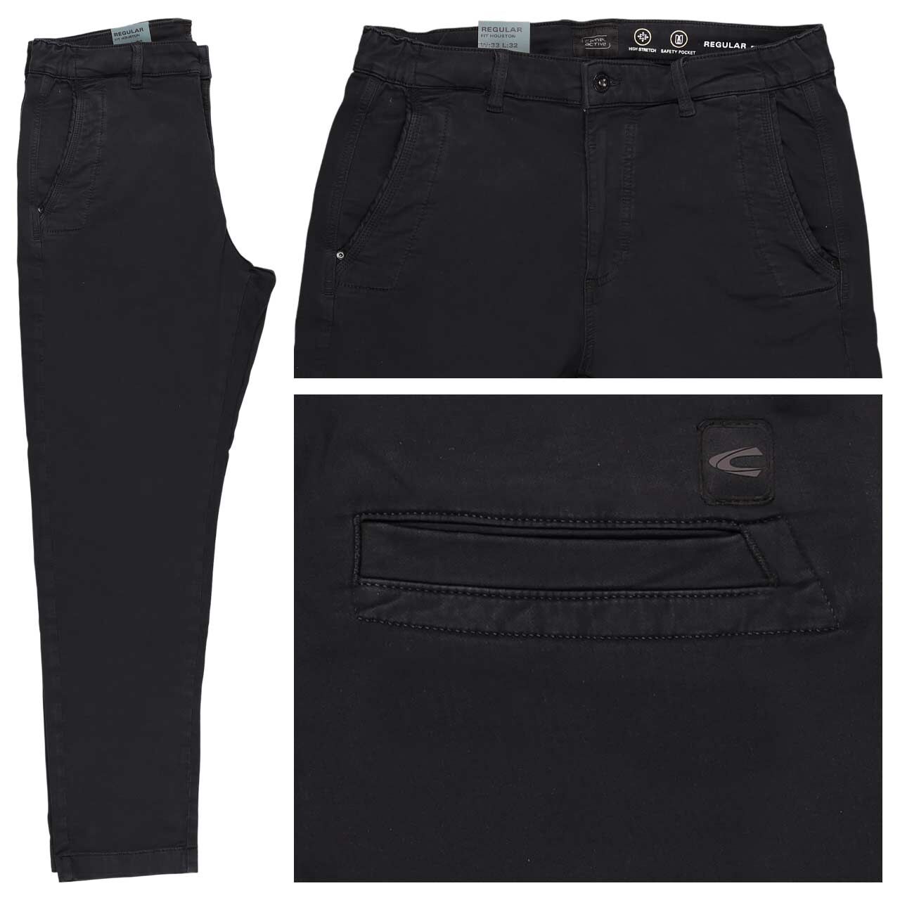 Camel active Houston fleXXX Chino Baumwollhose navy