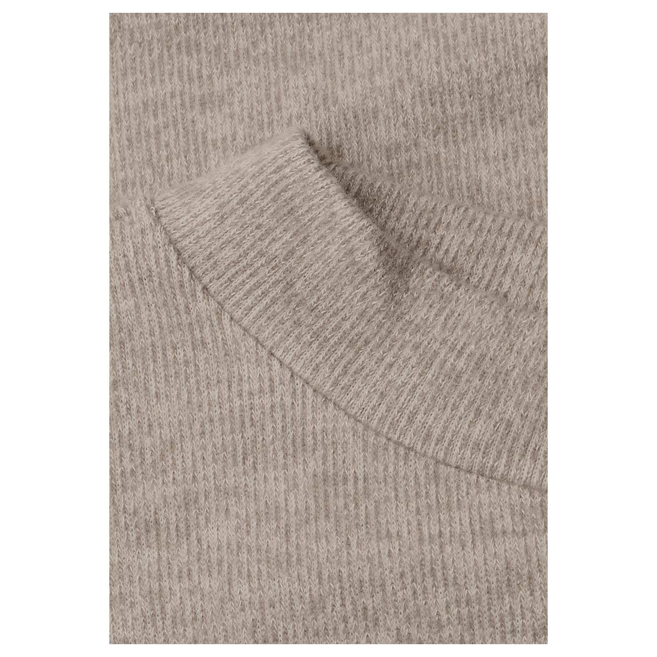 Street One Damen Langarm Shirt Soft Lace Bottom sanded amber melange