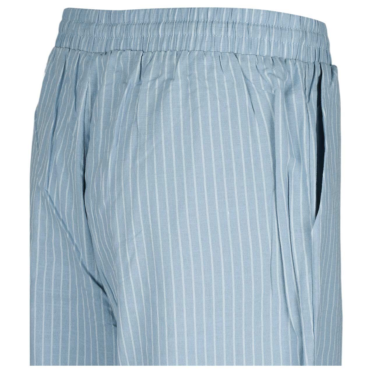Damen Baumwollhose von 24 Colours in Blau, seitliche Rückansicht