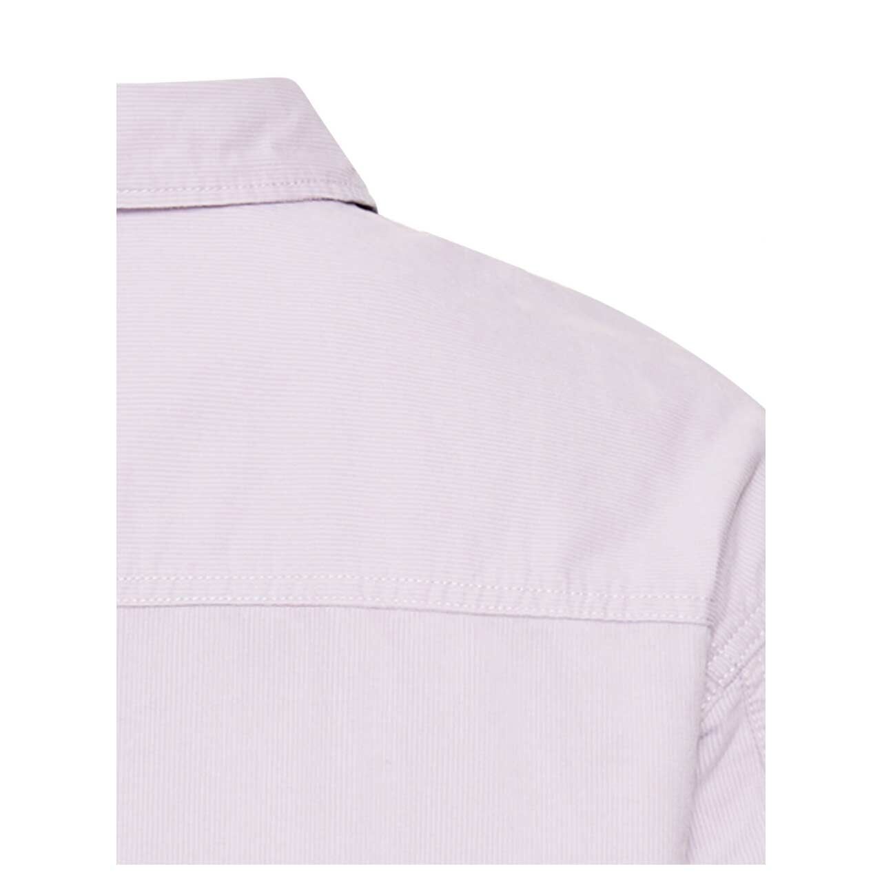 Damen Langarm Cord Bluse von Camel active in Lila, detaillierte Rückansicht