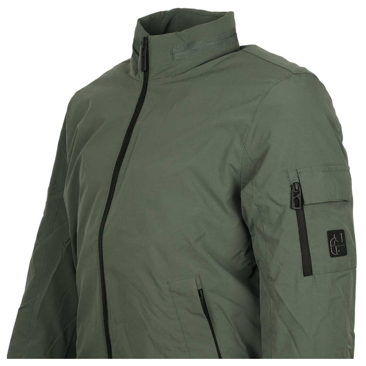 Herren Jacke Blouson von Casa Moda in Grün, seitliche Vorderansicht
