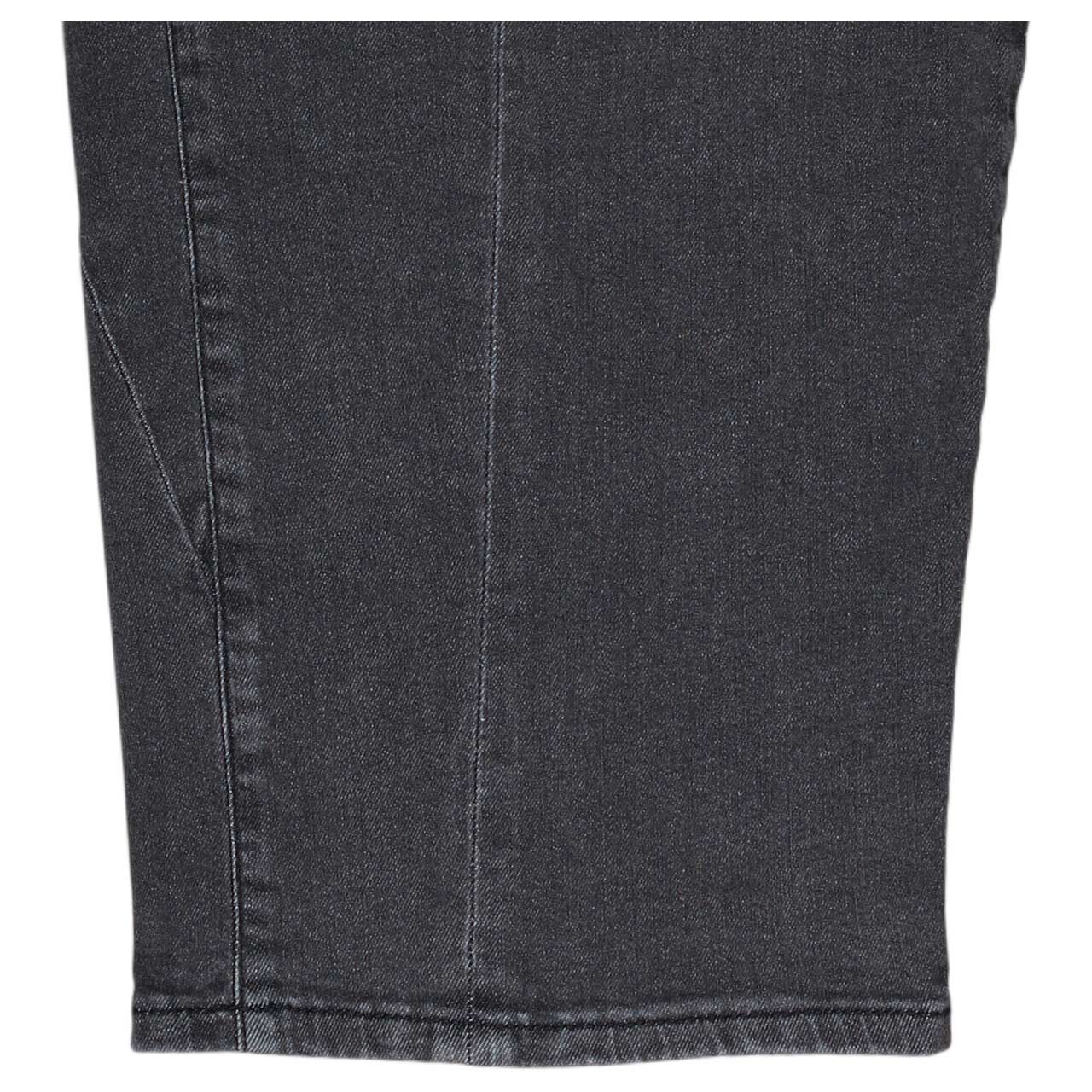 Stretch Damen Jeans Dakota von MAC in Dunkelgrau verwaschen, Detailansicht Saum