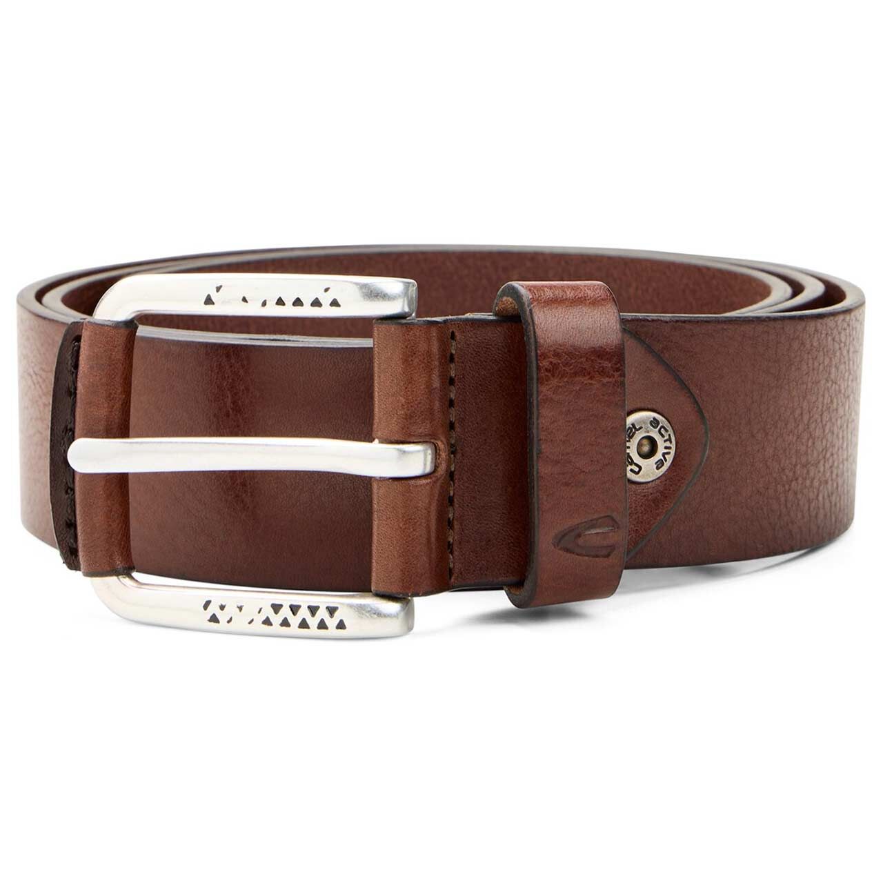 Camel active Herren Ledergürtel smooth dark brown