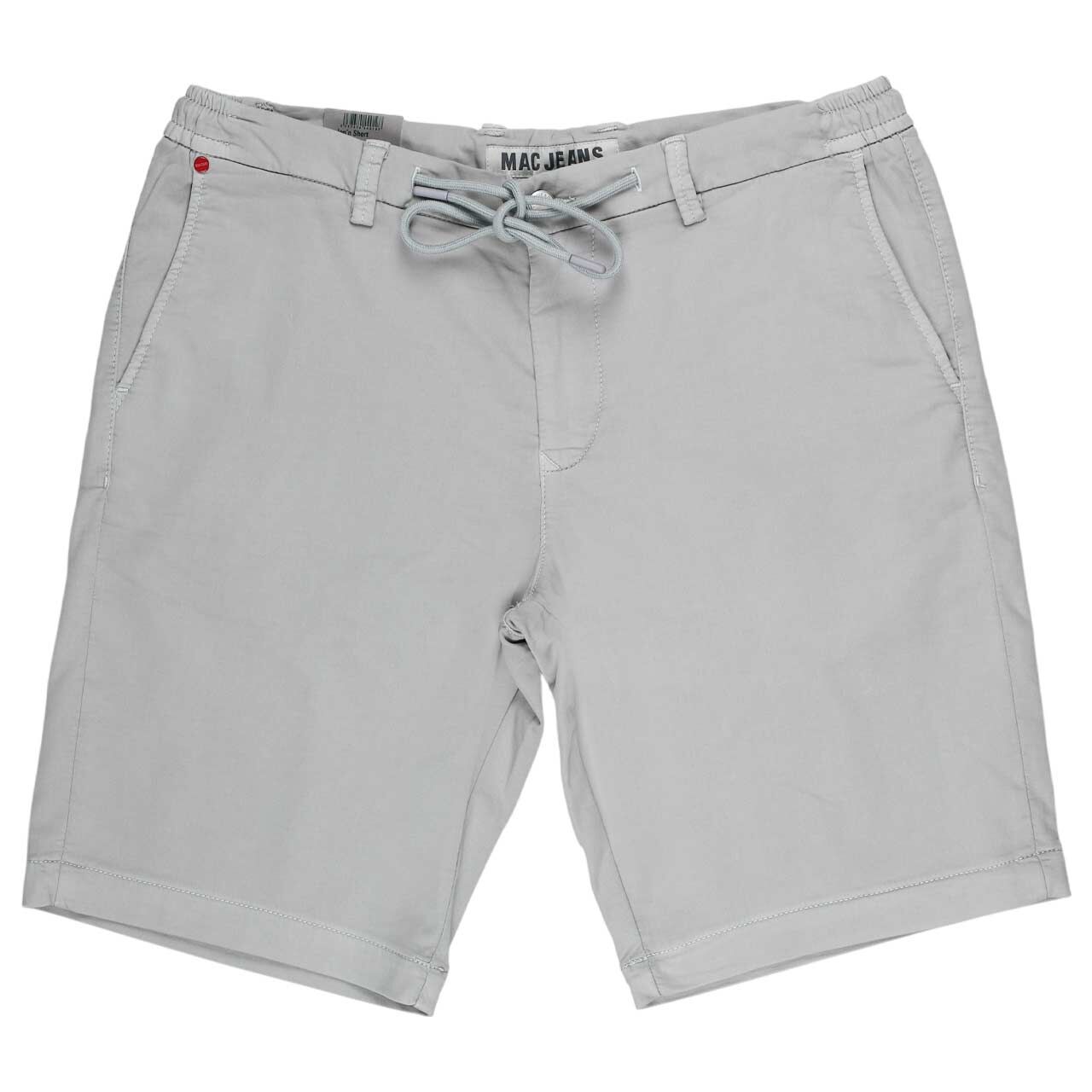 Baumwoll Bermuda Jogn Short von MAC in Grau, Vorderansicht