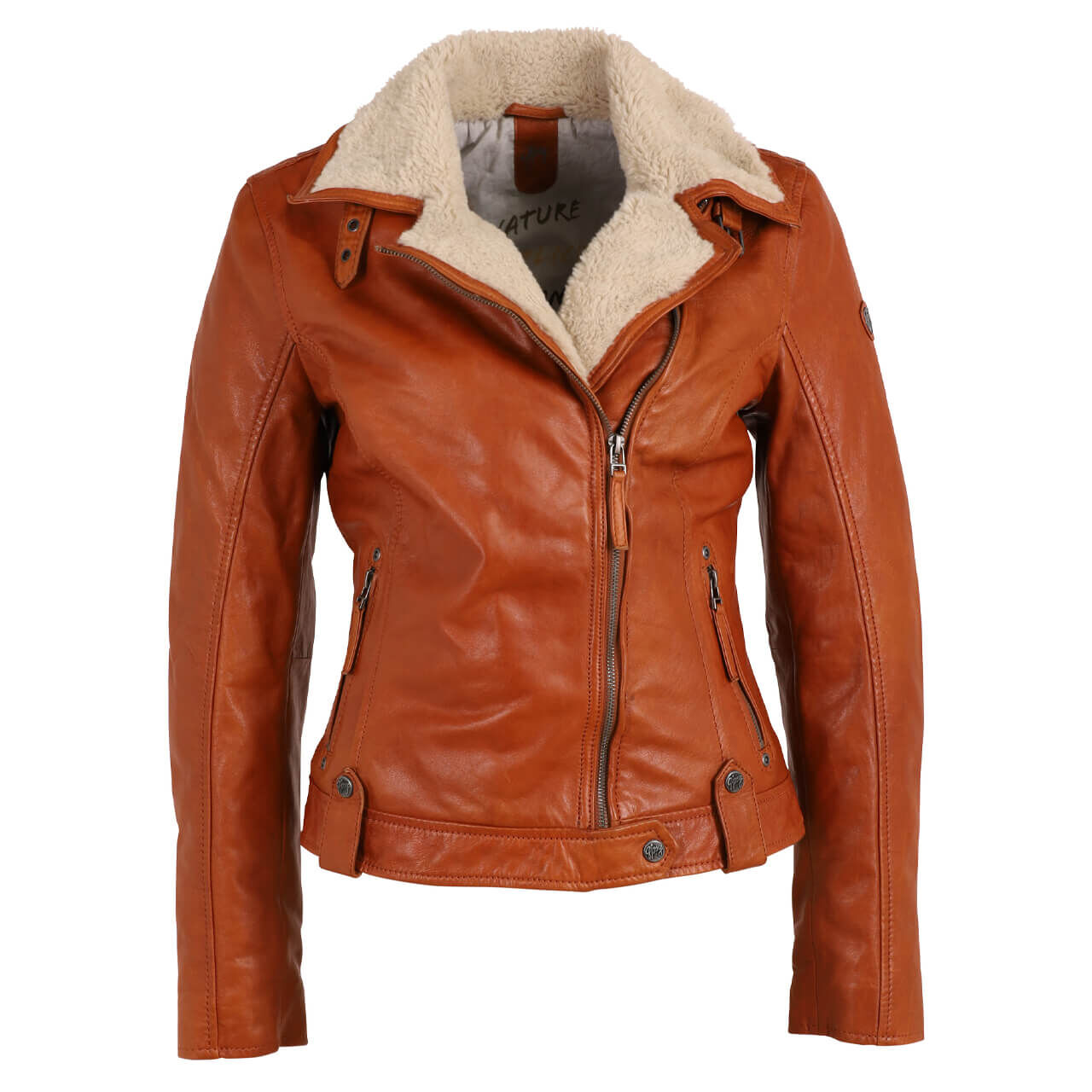 Mauritius Damen Lederjacke Tyla cognac