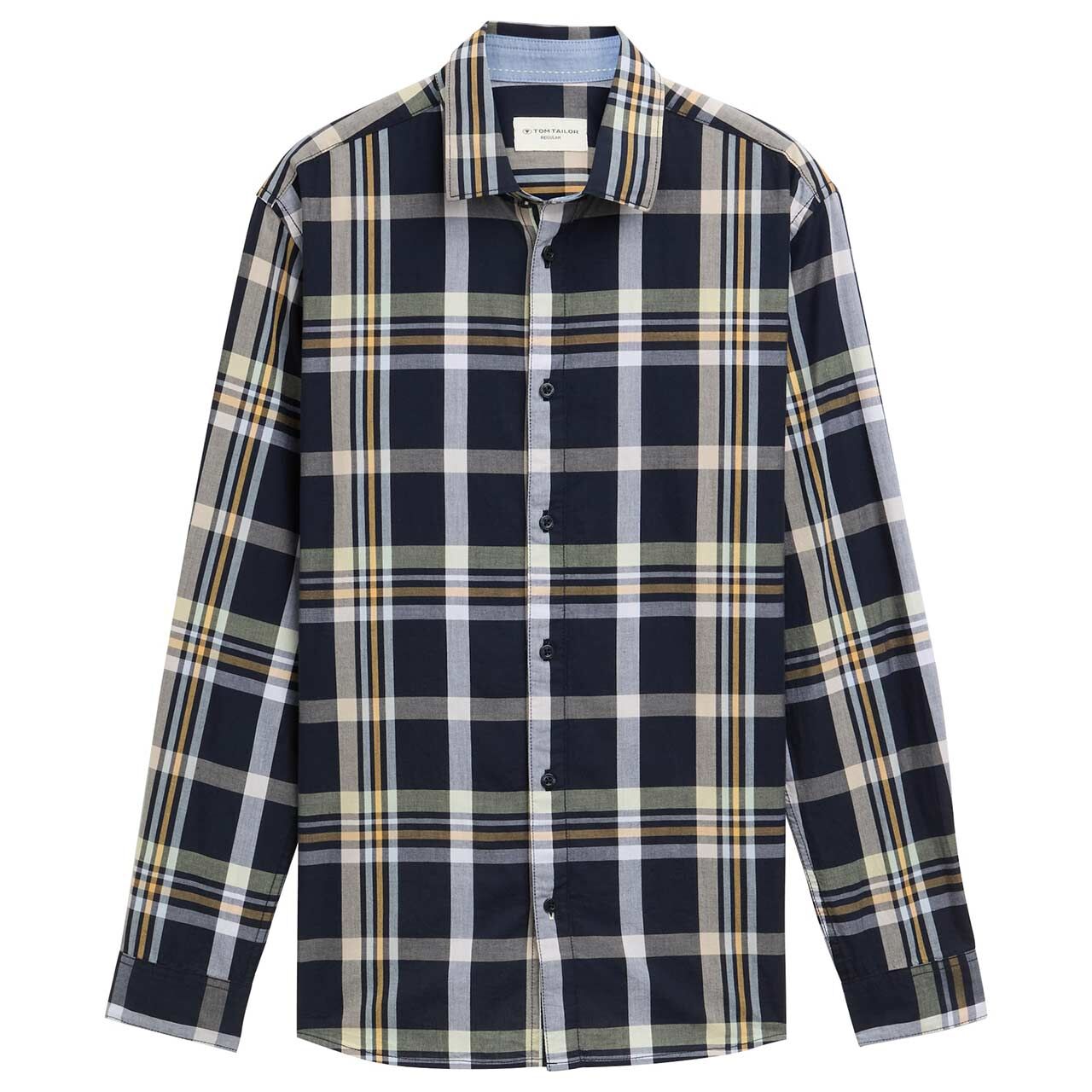 Tom Tailor Herren Hemd navy multicolor check