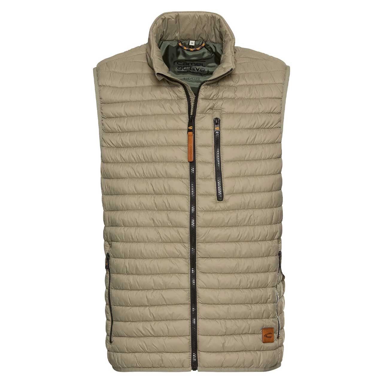 Camel active Herren Weste Quilted Vest light khaki