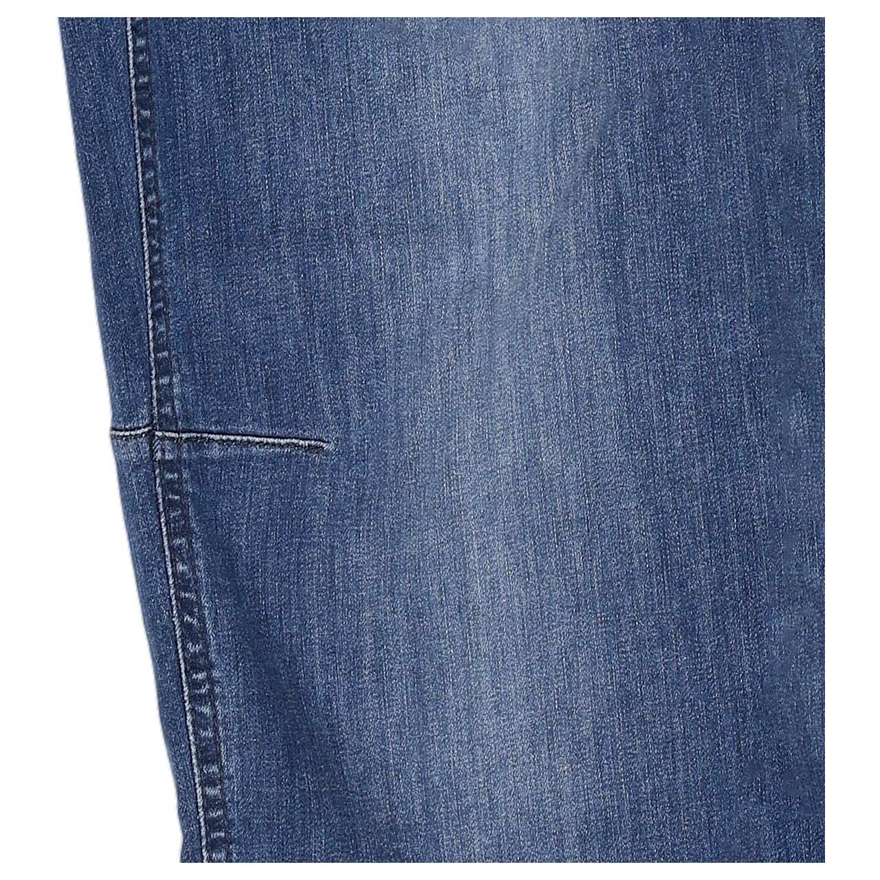 Damen Ankle Jeans Evy von Angels in Blau verwaschen, Detailansicht Ziernähte