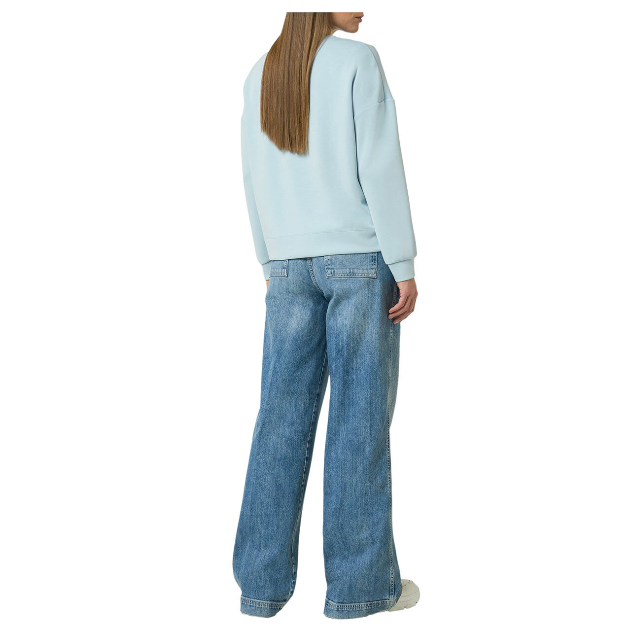 Comma Damen Sweatshirt bleu