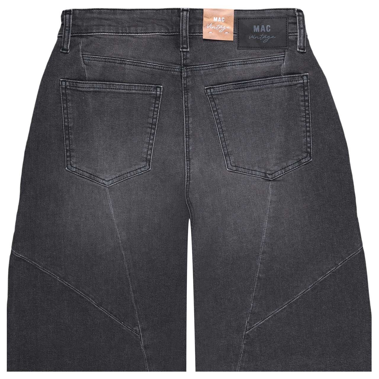 Stretch Damen Jeans Dakota von MAC in Dunkelgrau verwaschen, detaillierte Rückansicht