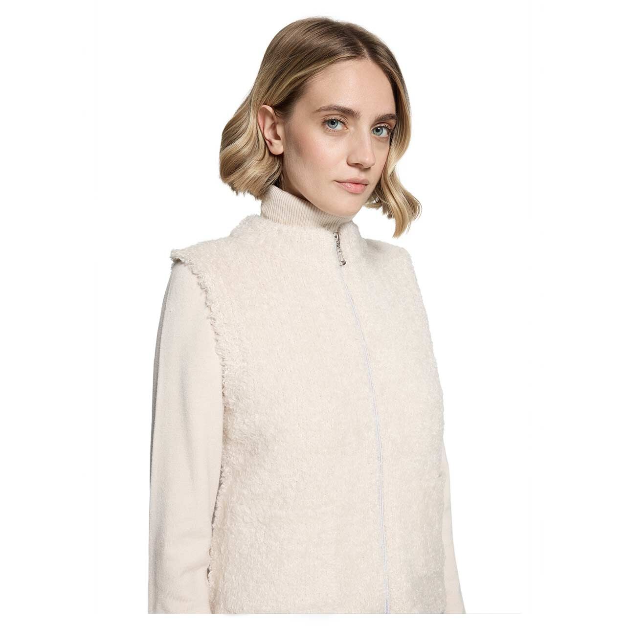 Betty Barclay Damen Strickweste pastel sand