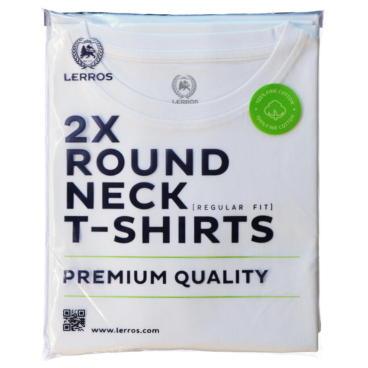 Lerros Herren T-Shirts Round Neck white