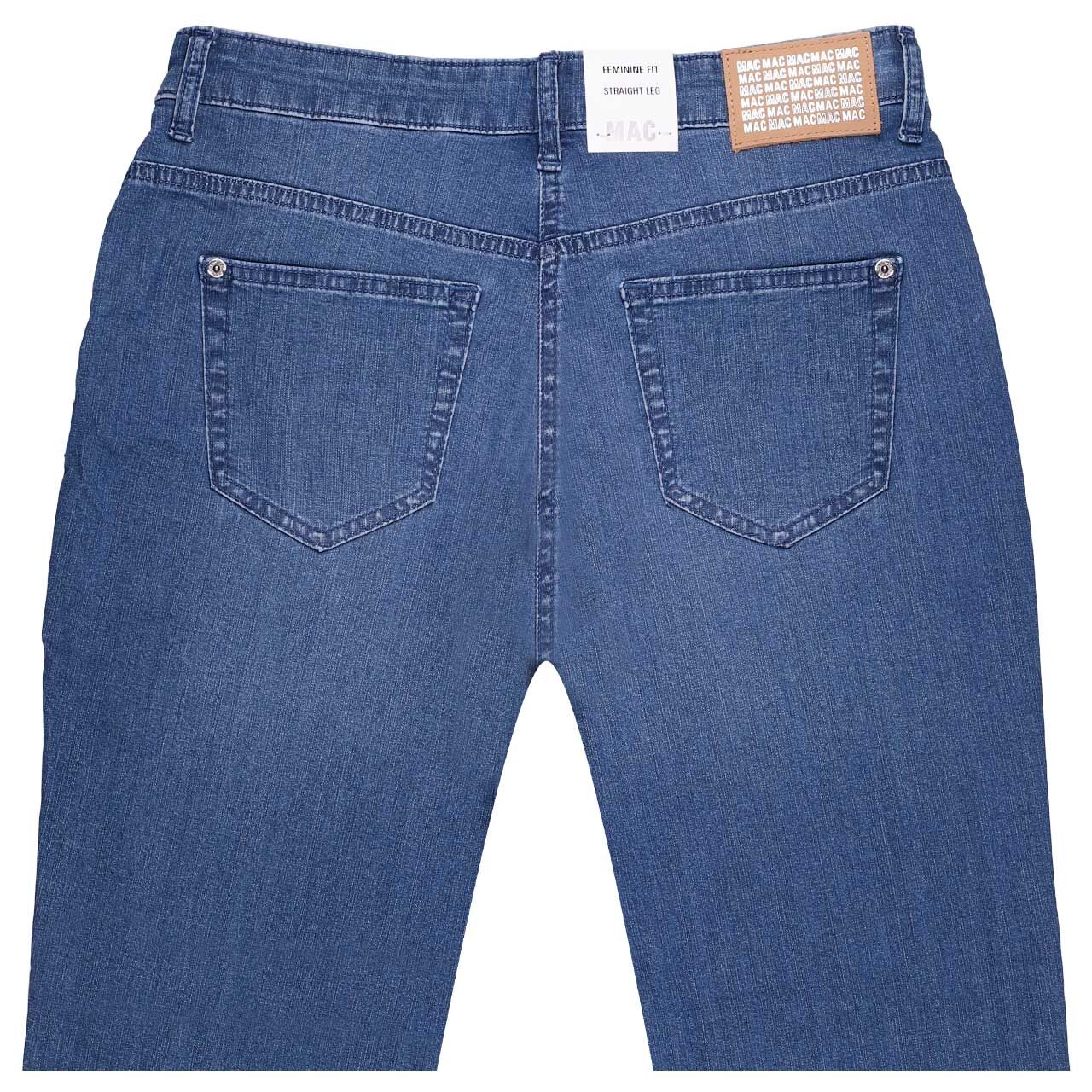 Stretch Damenjeans Stella von MAC in Blau verwaschen, detaillierte Rückansicht
