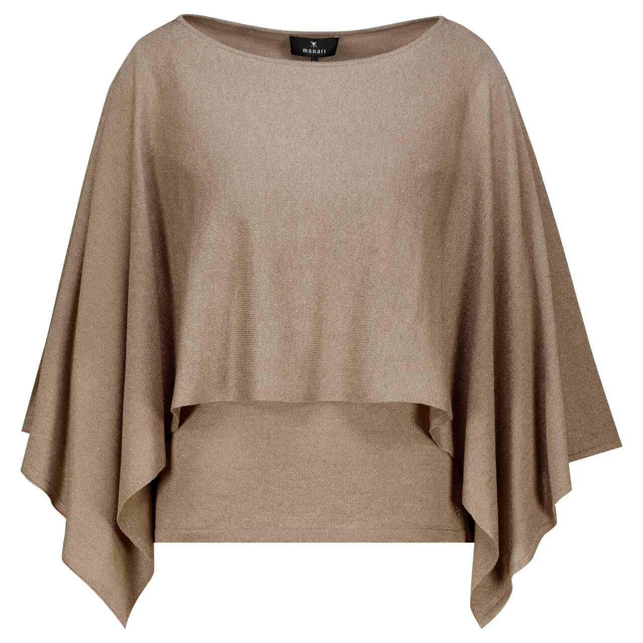 Monari Damen Pullover brown sugar glitter