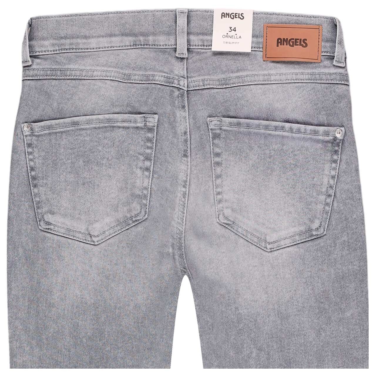 Damen 7/8 Jeans Ornella Seam von Angels in Hellgrau verwaschen, detaillierte Rückansicht