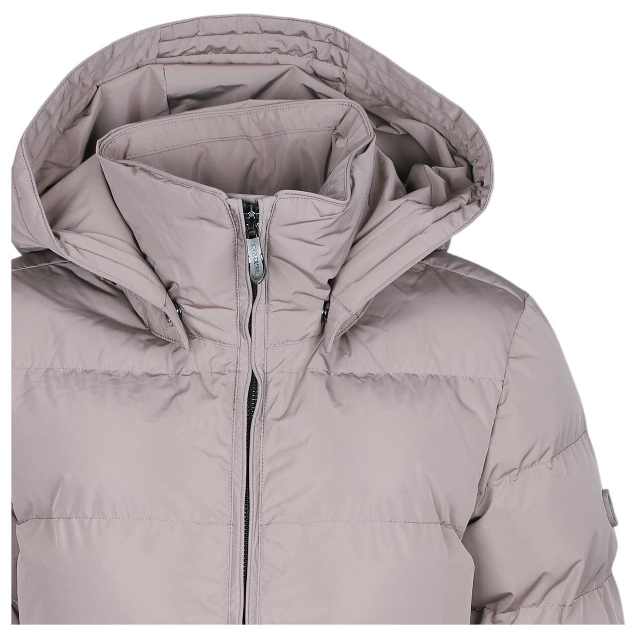 Damen Jacke Goldmine Long von Wellensteyn in Grau-Braun, detaillierte Vorderansicht